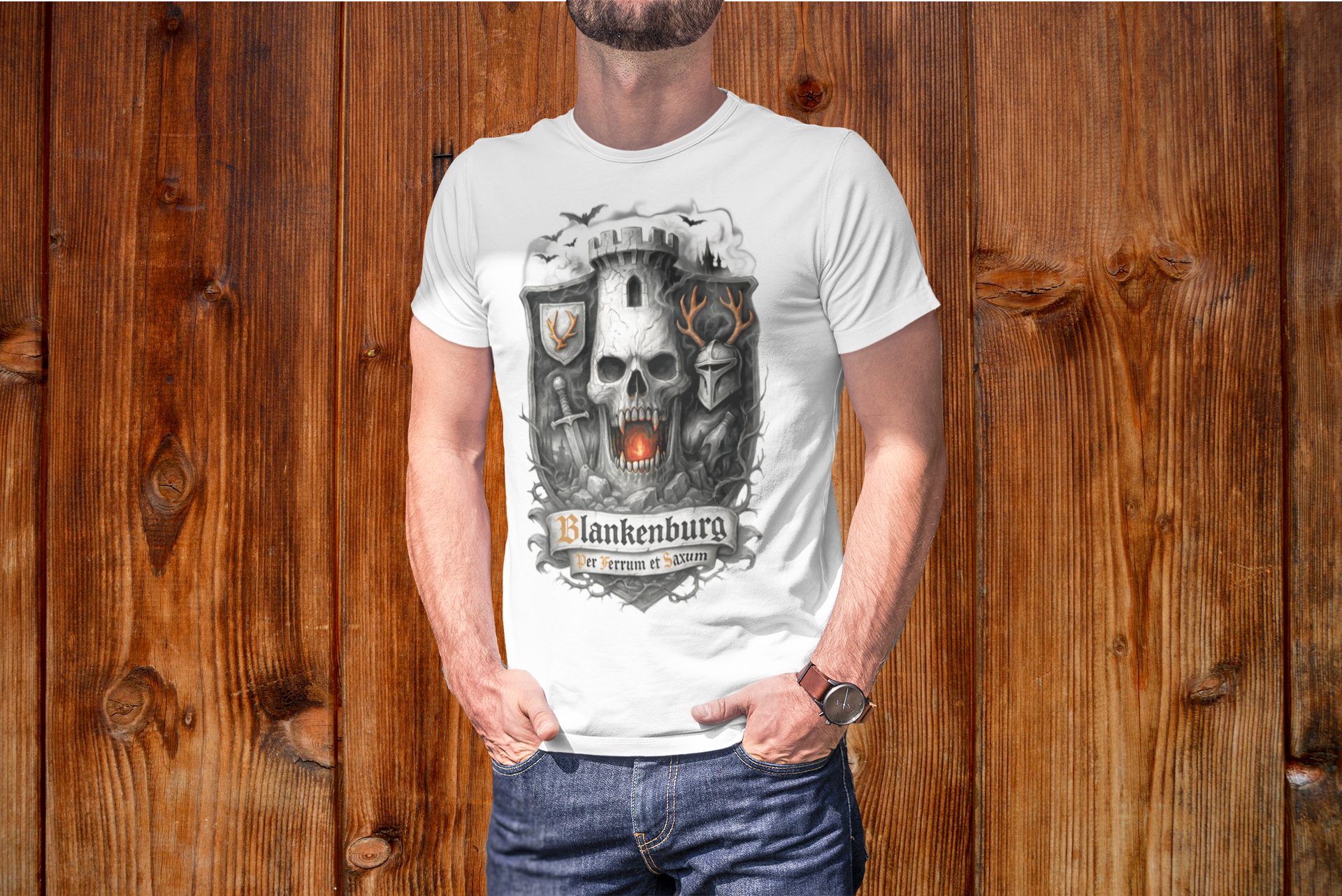 Blankenburg: Frontprint, Unisex T-Shirt **Grimwater-Edition**