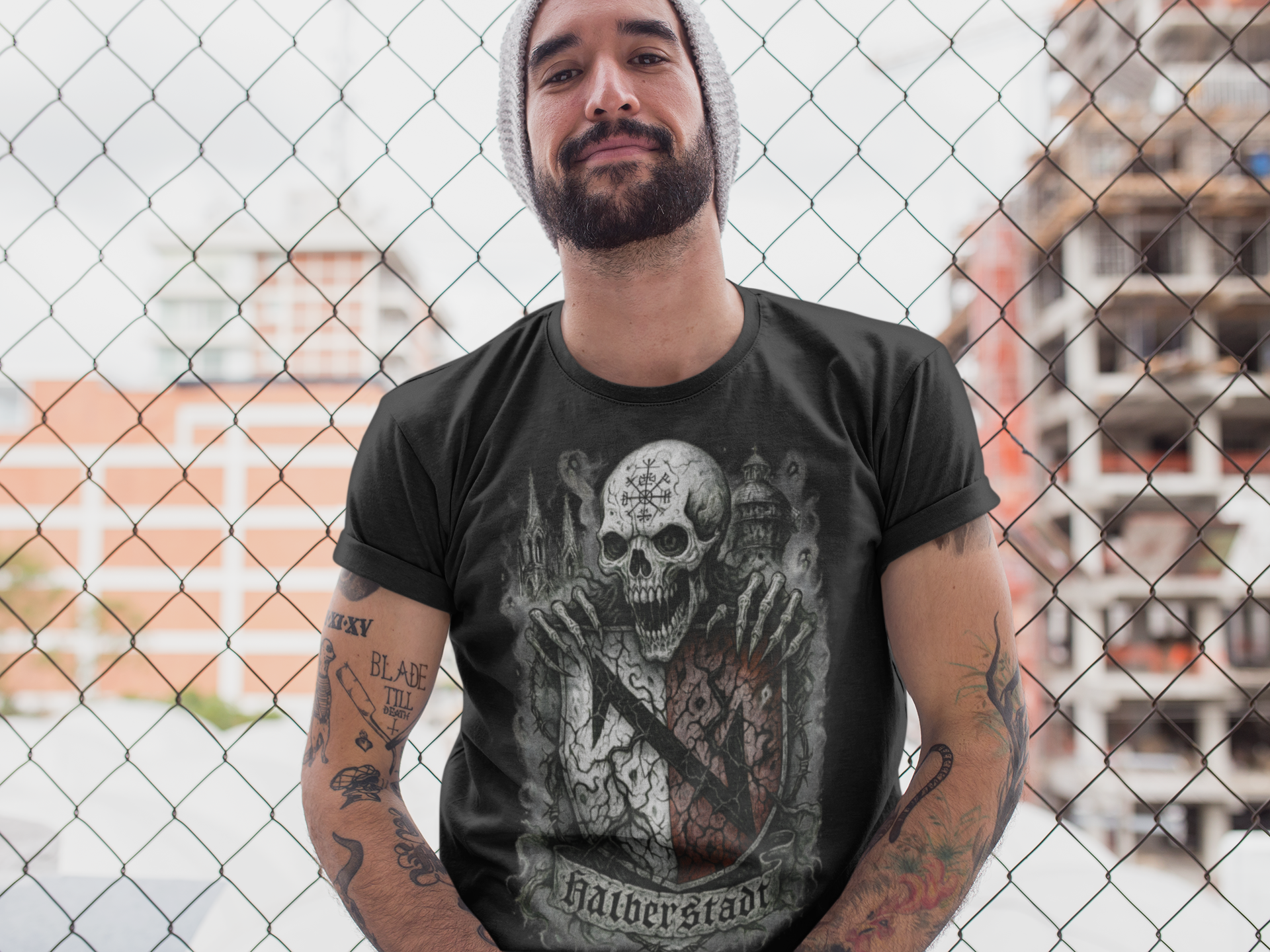 Halberstadt: Frontprint, Unisex T-Shirt **Grimwater-Edition**