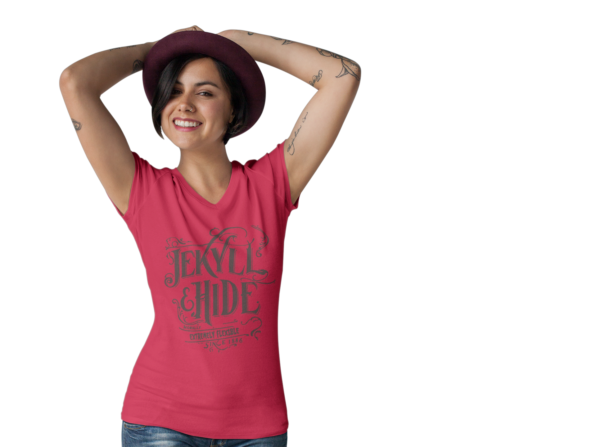Jekyll & Hide: Frontprint, Women's T-Shirt