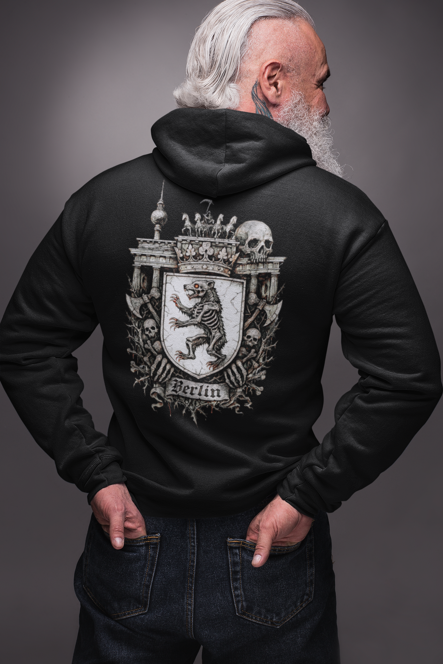 Berlin Front-/Backprint Unisex Hoodie **Grimwater-Edition**