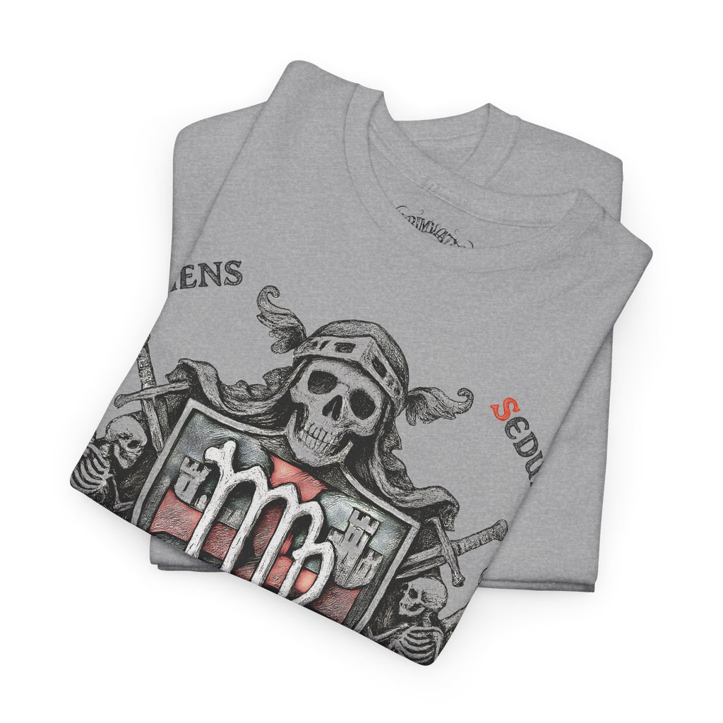 Jungfrau: Frontprint, Unisex T-Shirt **Grimwater-Edition** Sternzeichen Astrologie (Virgo)