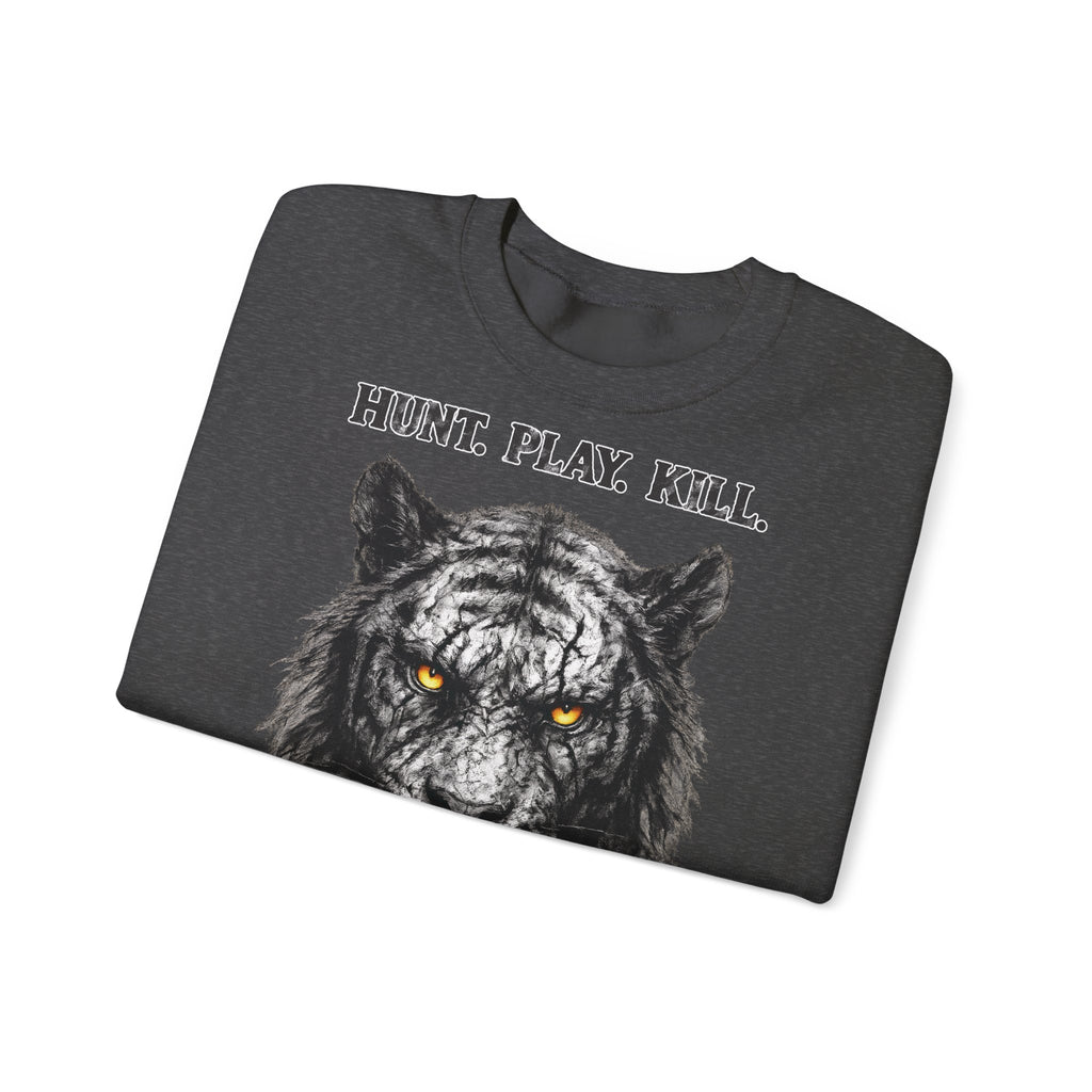 Tiger - Hunt. Play. Kill: Animals-Collection, Frontprint, Unisex Sweatshirt