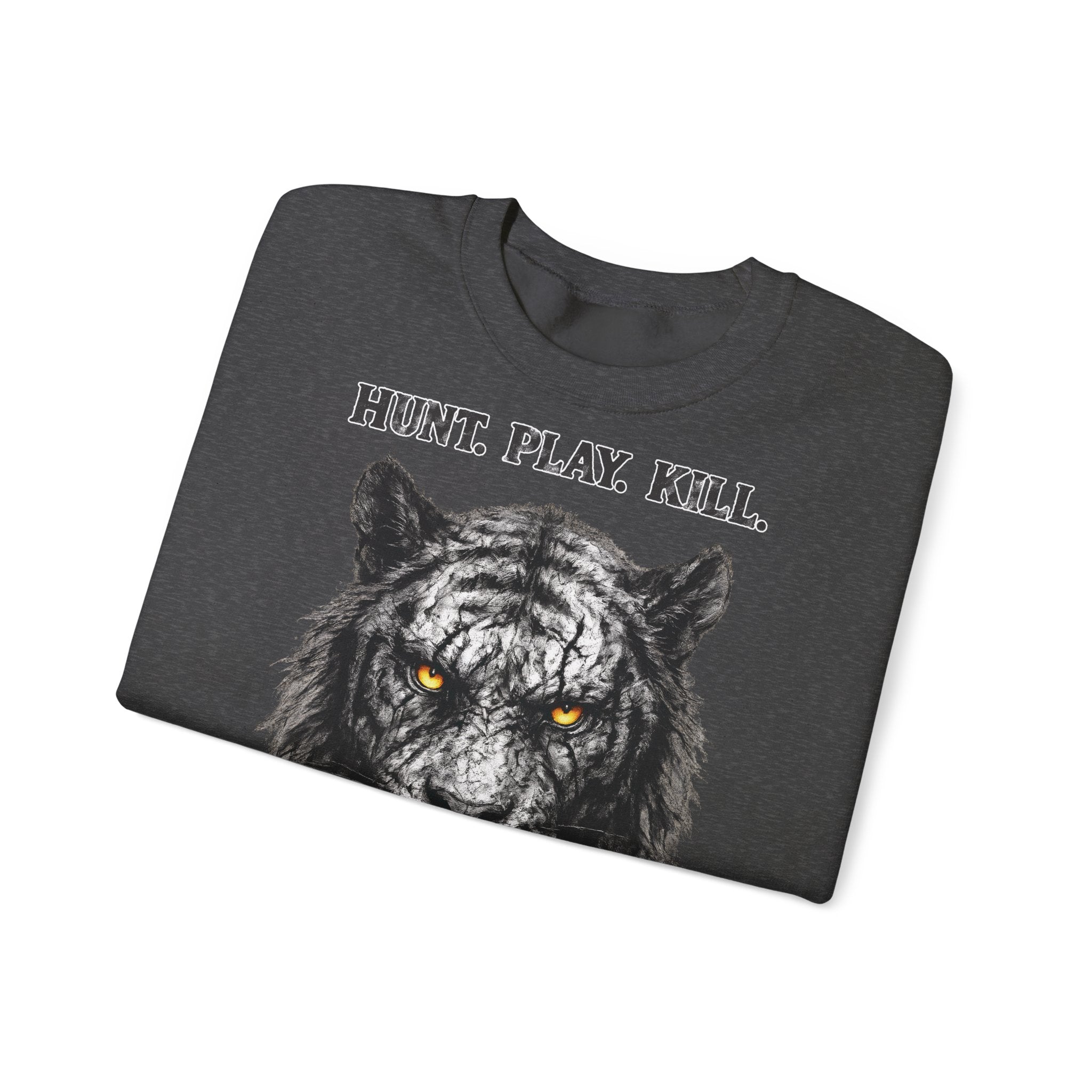 Tiger - Hunt. Play. Kill: Animals-Collection, Frontprint, Unisex Sweatshirt