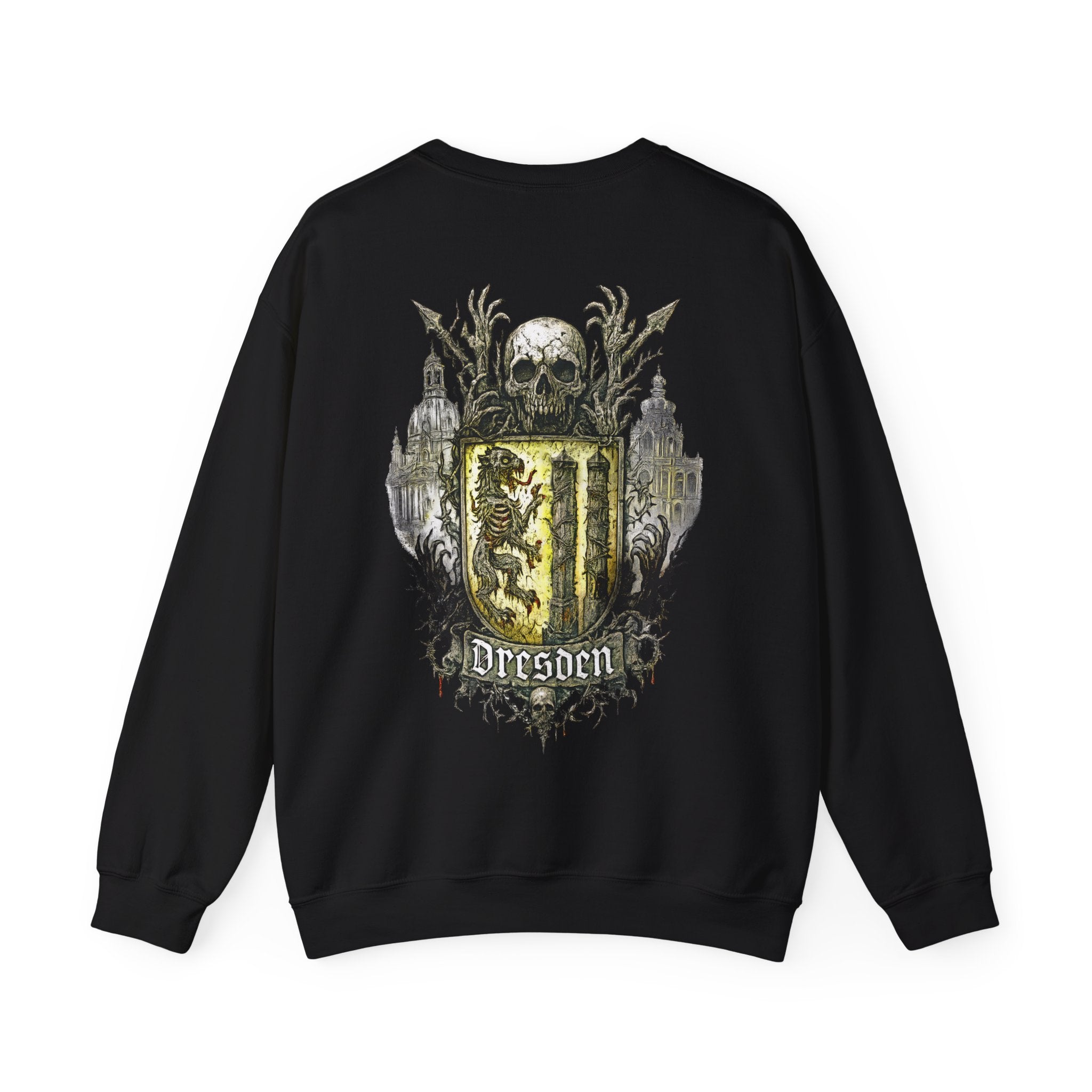 Dresden: Front-/Backprint, Unisex Sweatshirt **Grimwater-Edition**