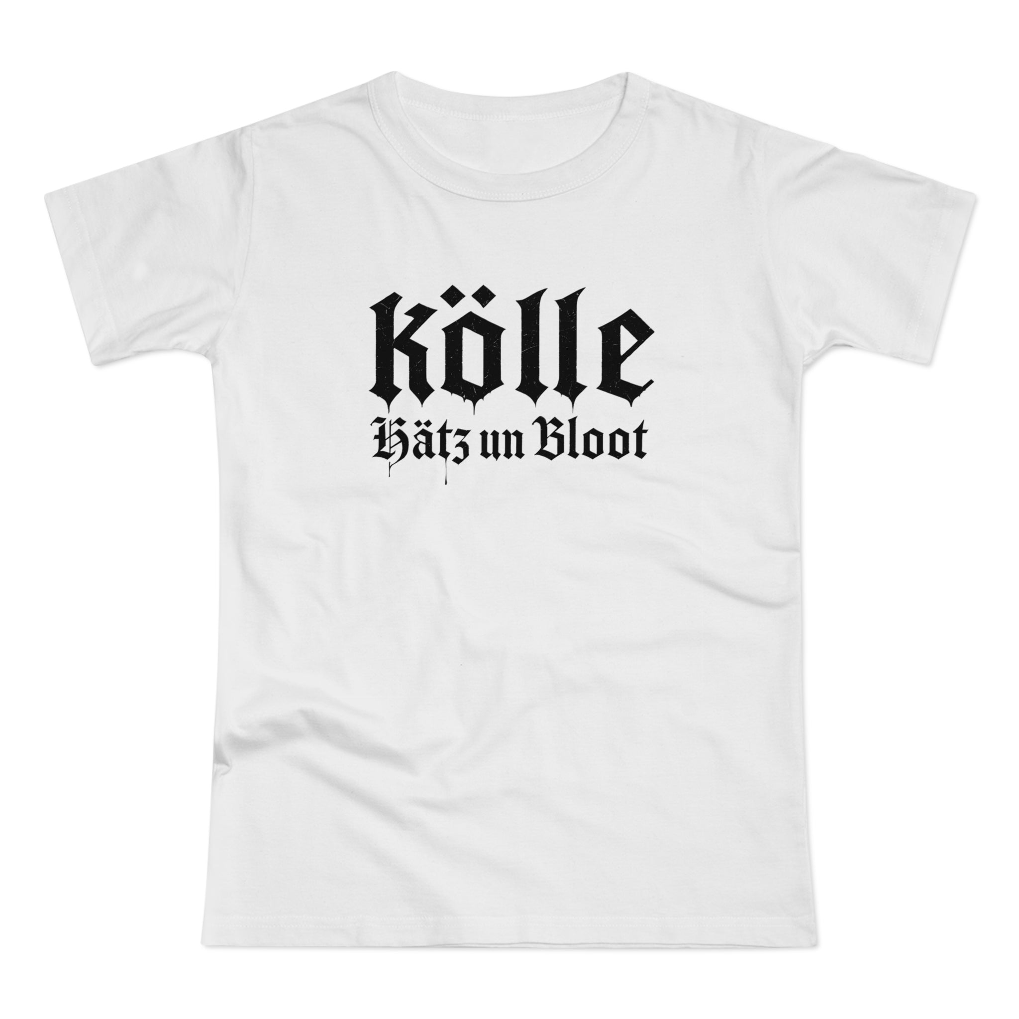 Köln - Hätz un Bloot: Front-/Backprint, Women's T-shirt **Grimwater-Design**