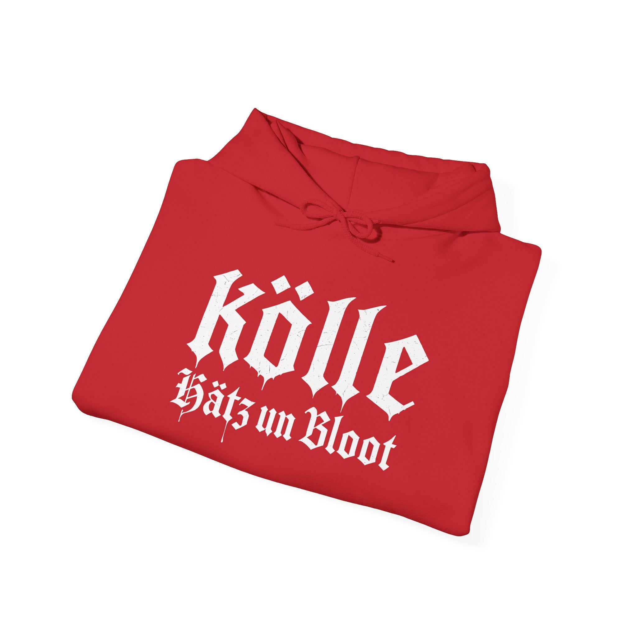 Köln - Hätz un Bloot: Front-/Backprint, Unisex Hoodie **Grimwater-Design**