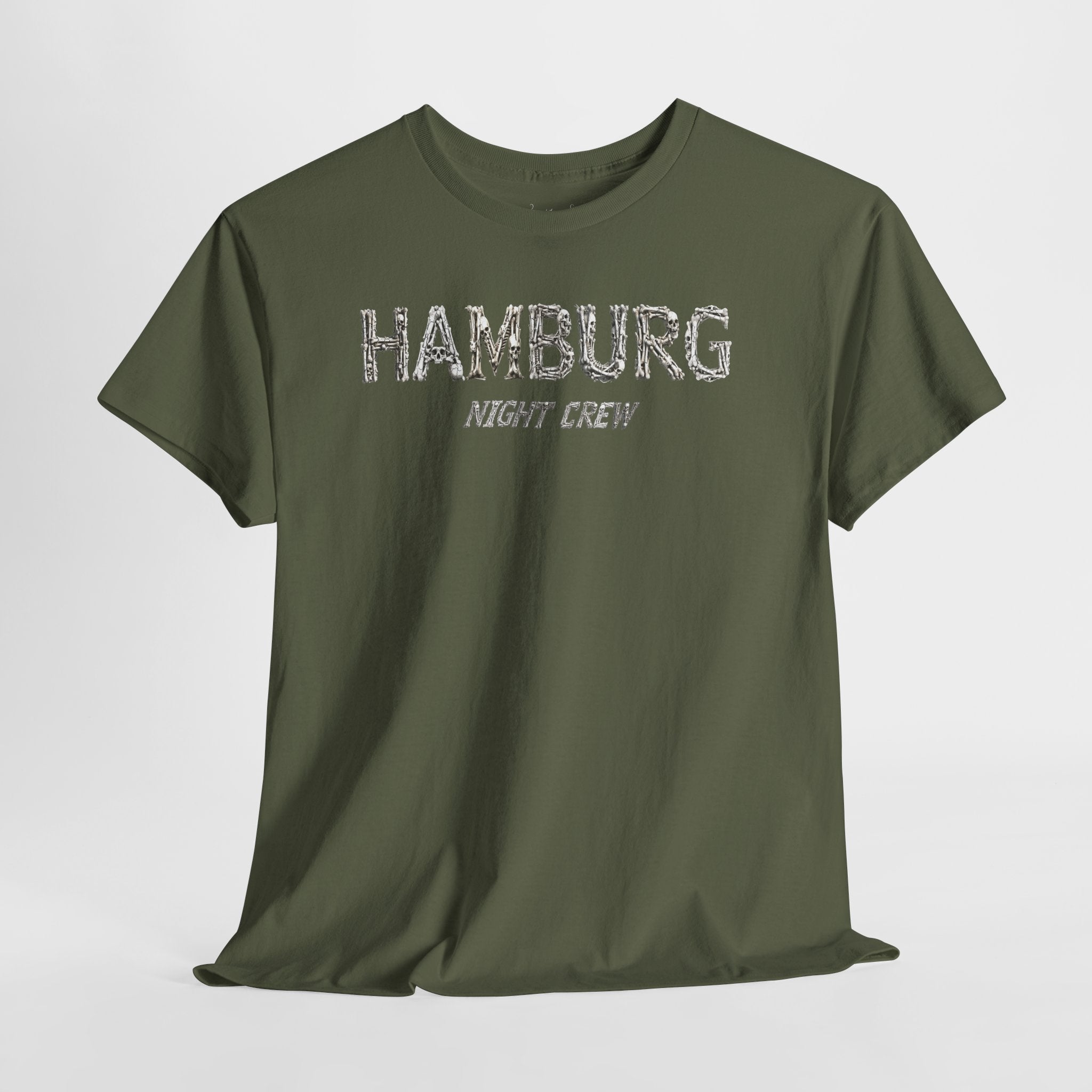 Hamburg "Night Crew" - Front-/Backprint, Unisex T-Shirt: **Grimwater-Edition**