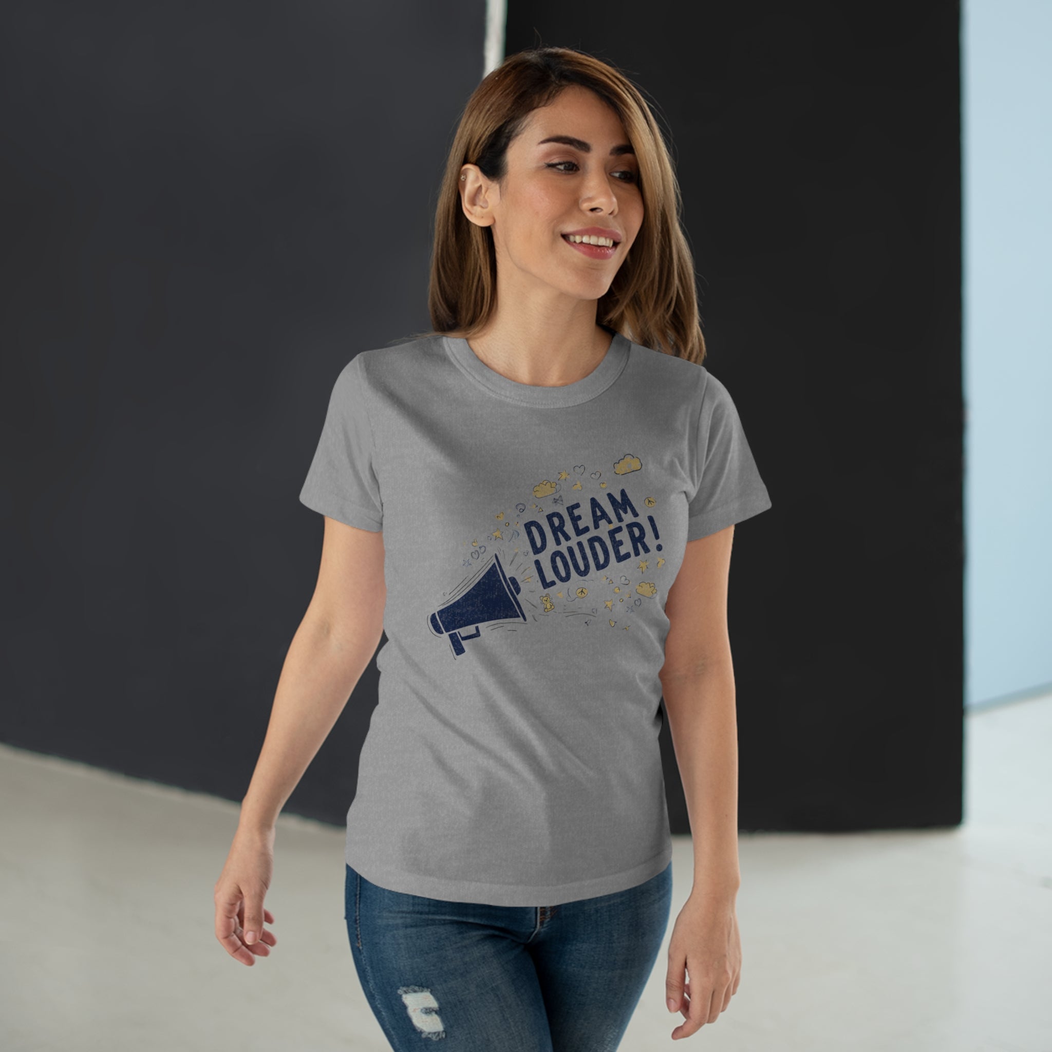 Dream Louder, Frontprint, Women's T-shirt