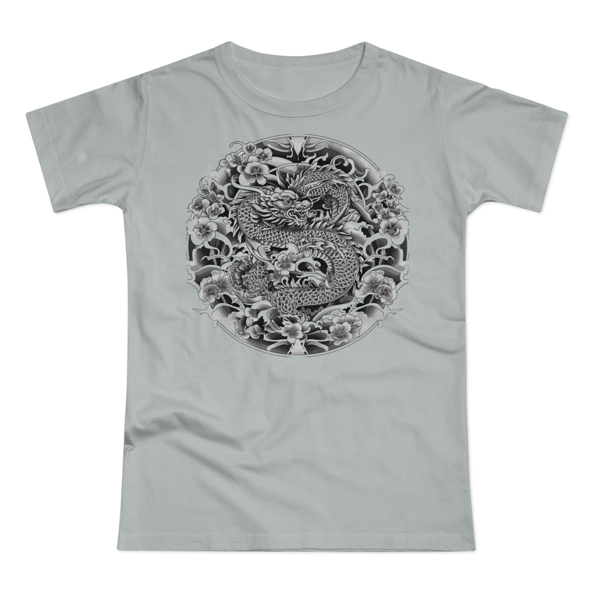 Dragon Design, Frontprint, Women's T-Shirt, Vintage Style Tee
