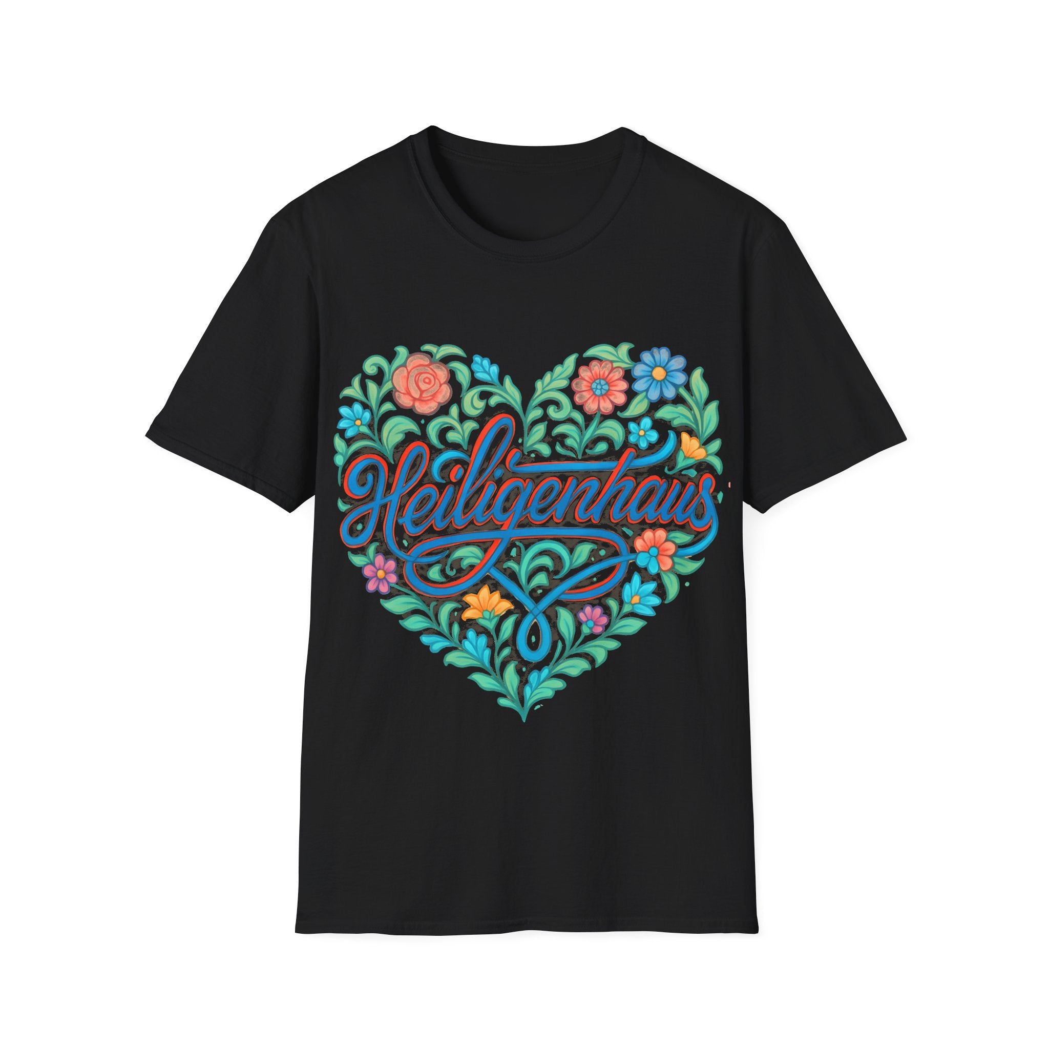 Heiligenhaus - Heart City - Slim geschnittenes Unisex T-Shirt