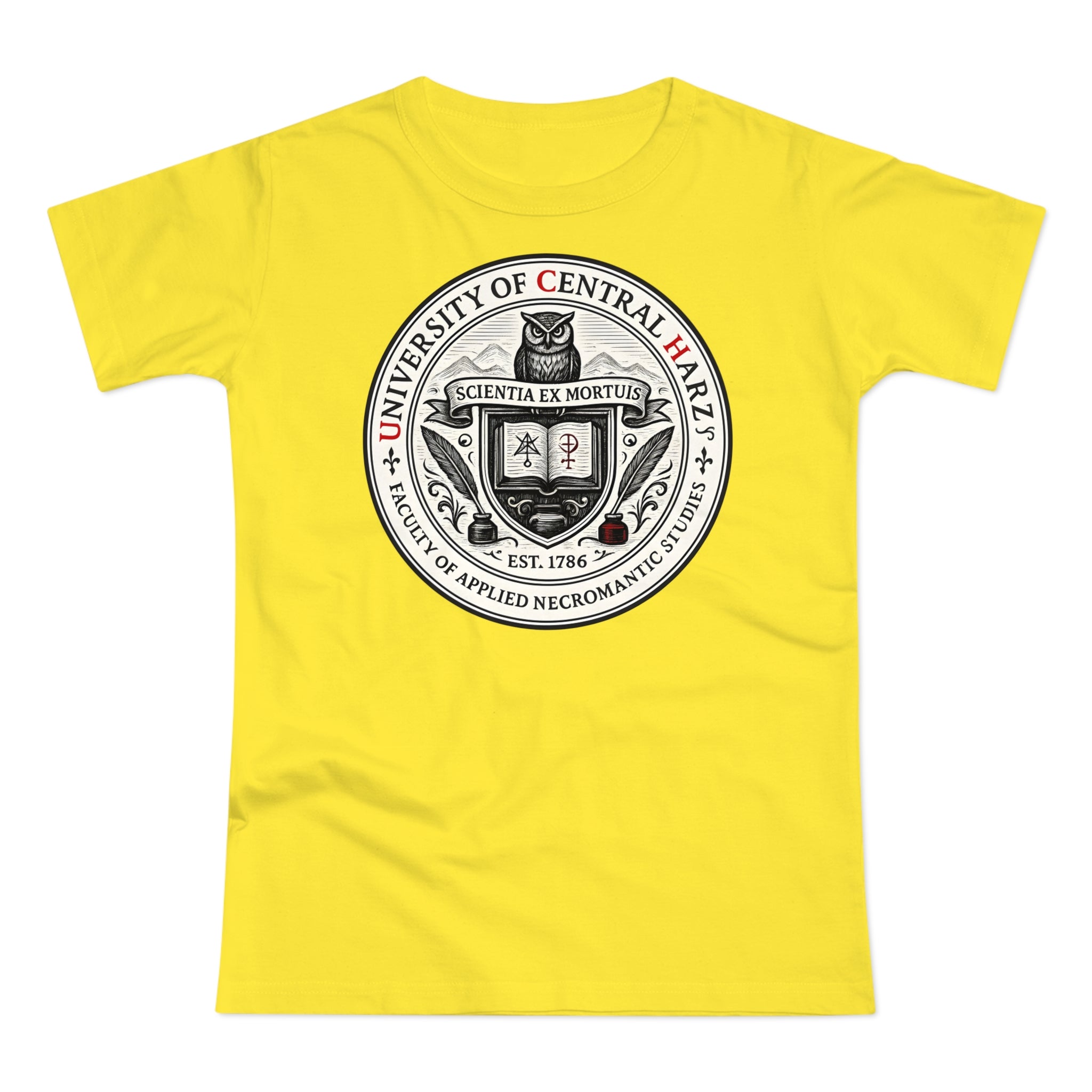 University of Central Hartz: Frontprint, Womens' T-Shirt **Grimwater-Edition**