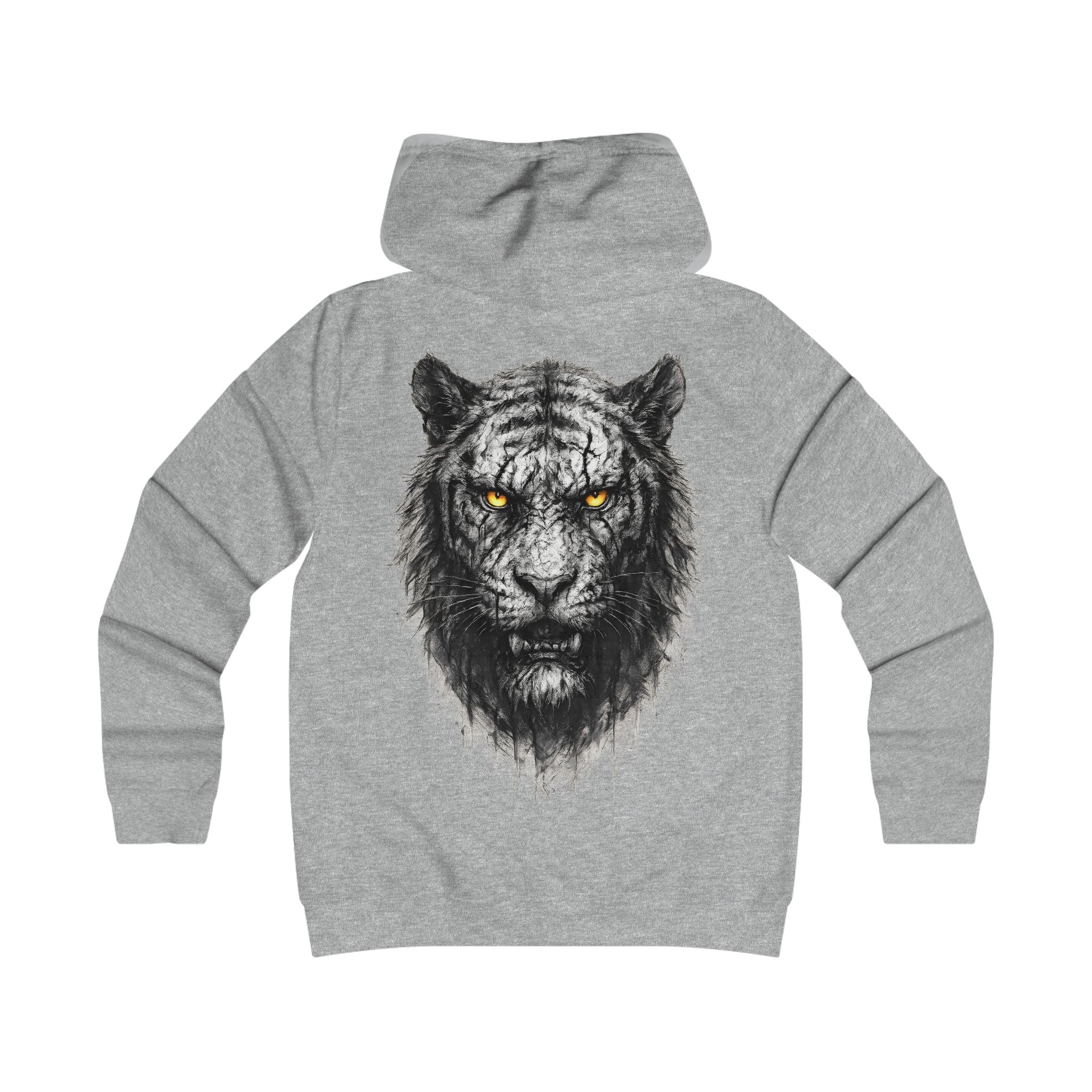 Tiger: Backprint, Womens' Hoodie, Animal-Collection