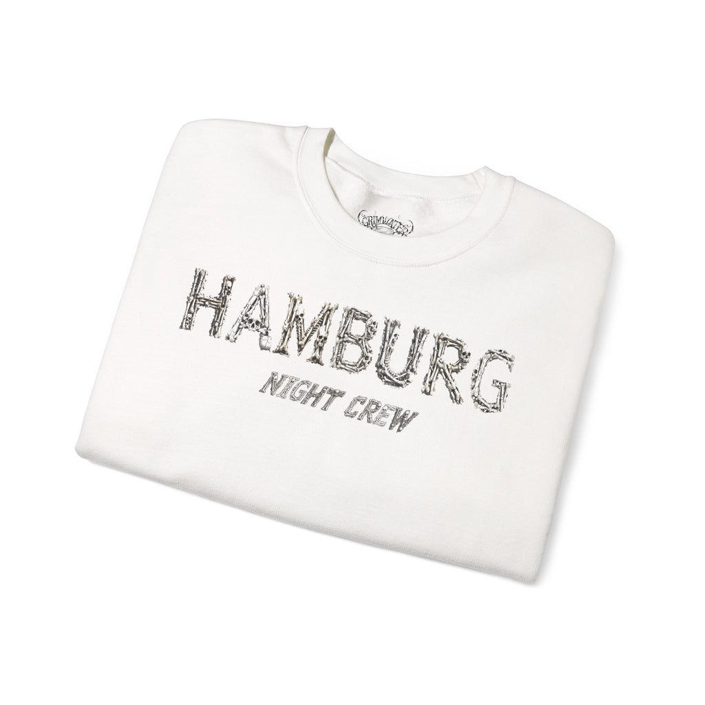 Hamburg "Night Crew" - Front-/Backprint, Unisex Sweatshirt: **Grimwater-Edition**