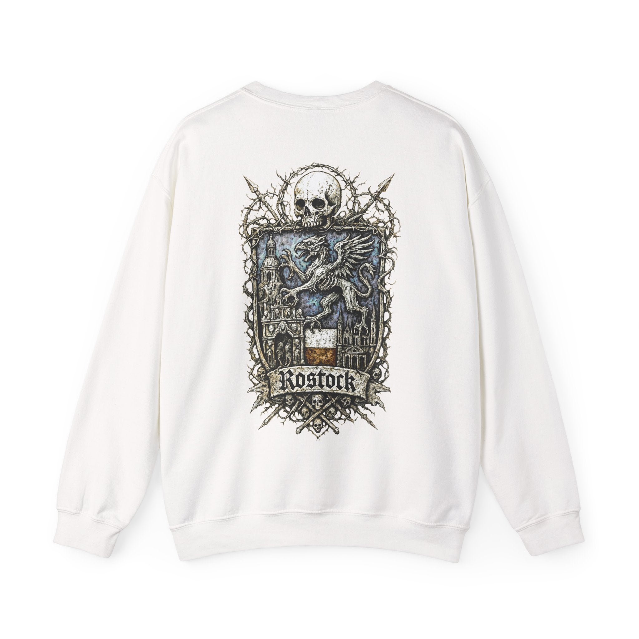 Rostock: Front-/Backprint, Unisex Sweatshirt **Grimwater-Edition**
