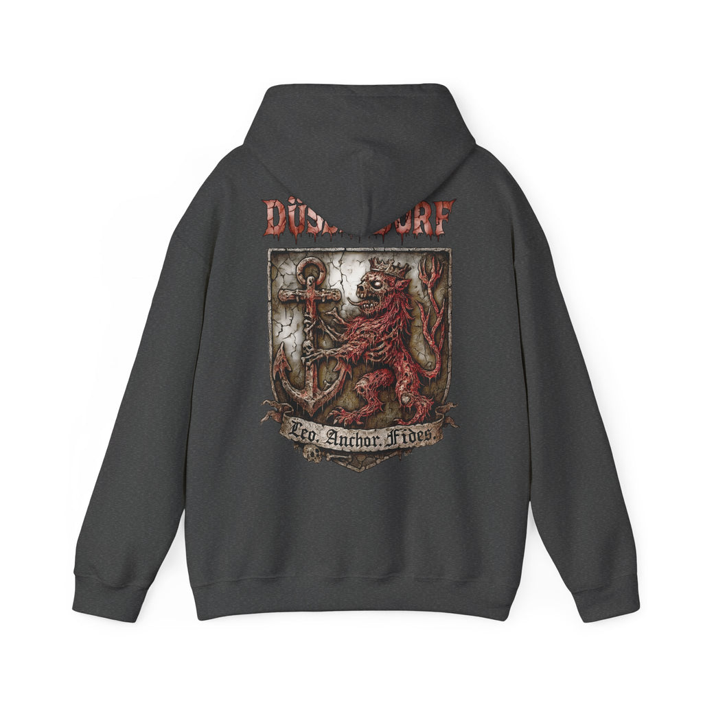 Düsseldorf Front-/Backprint - Fides ultra mortem!  Leo, Anchor, Fides: Grimwater-Edition - Hoodie
