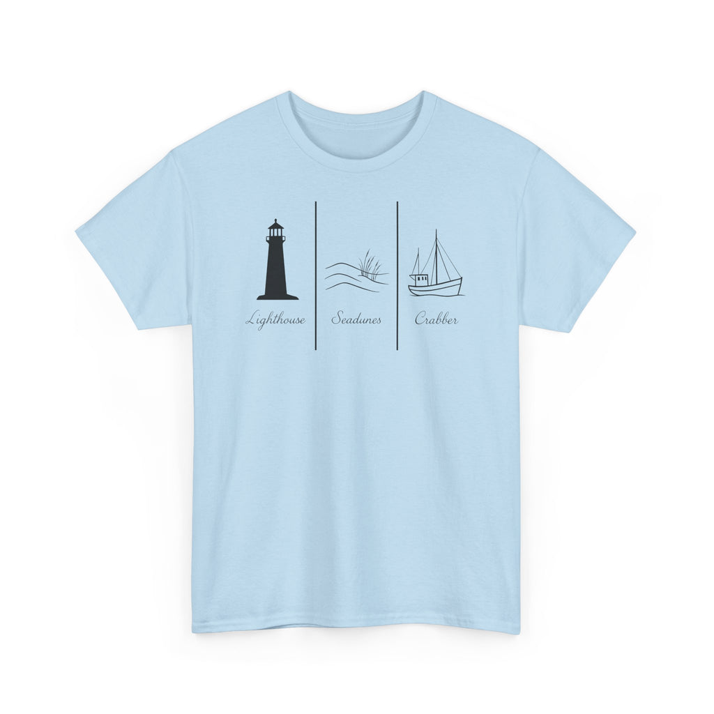 Nordsee, Ostsee - Reicht mir schon! Frontprint, Unisex T-Shirt