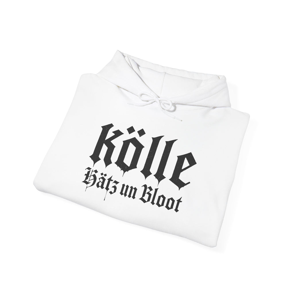Köln - Hätz un Bloot: Front-/Backprint, Unisex Hoodie **Grimwater-Design**