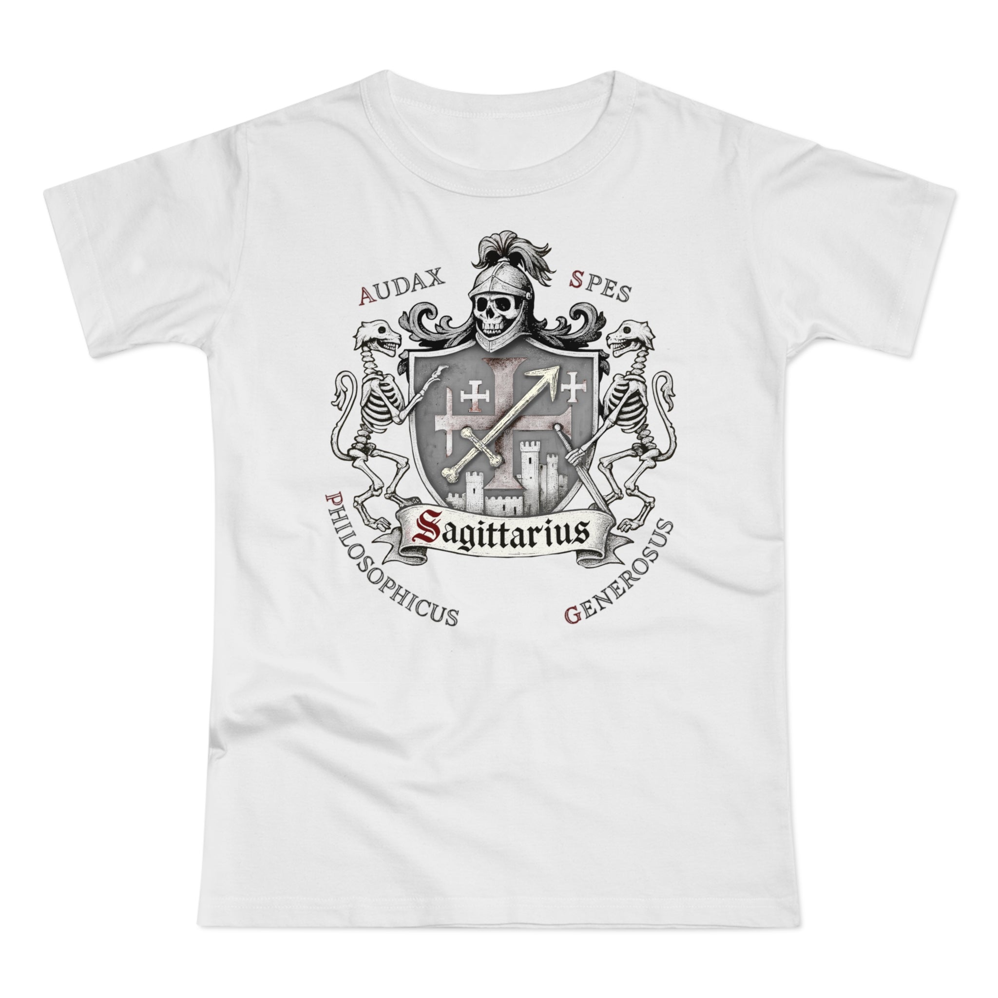 Schütze: Frontprint, Womens' T-Shirt **Grimwater Edition** Sternzeichen Astrologie (Sagittarius)