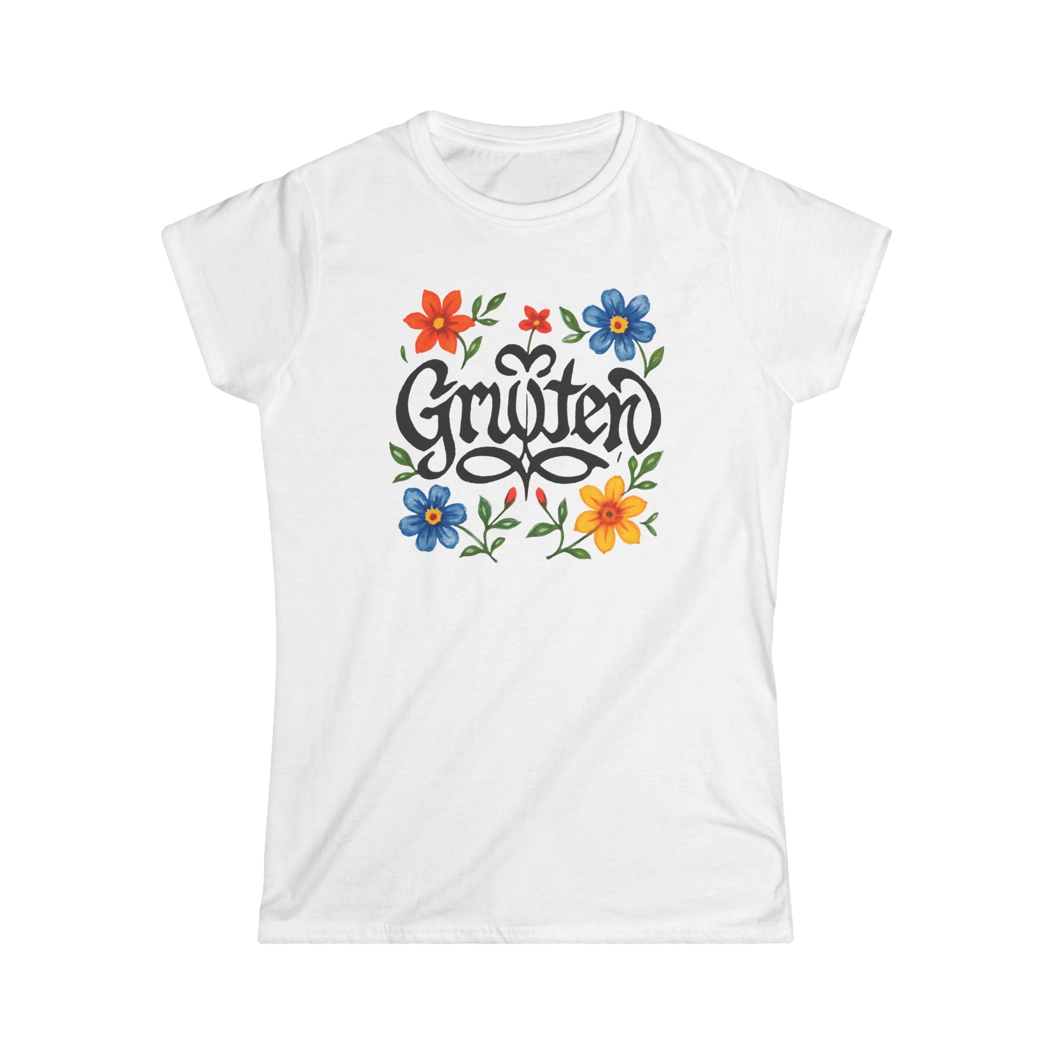 Gruiten Women's Tee - Floral Gruiten - the Vibrant and Optimistic green heart of the Kreis Mettmann