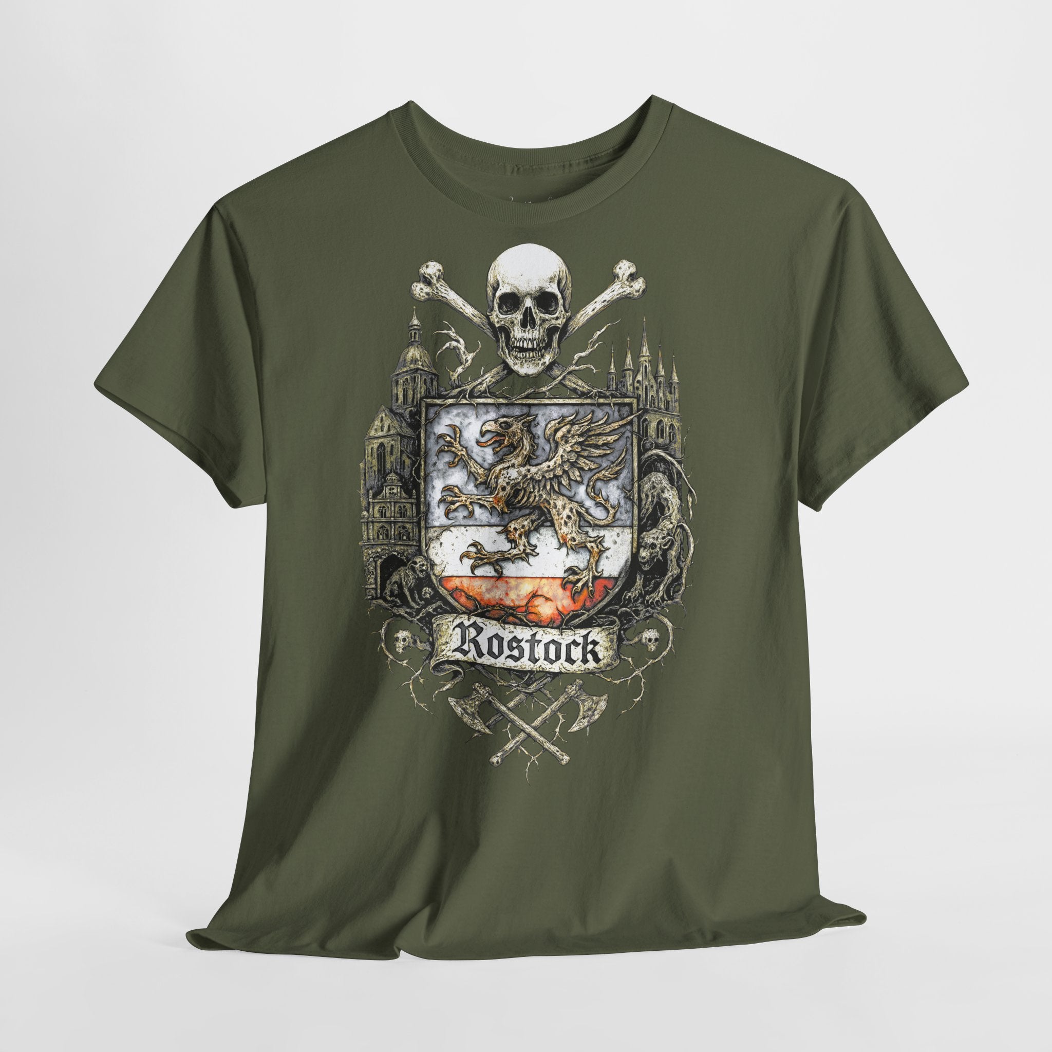 Rostock: Frontprint, Unisex T-Shirt **Grimwater-Edition**