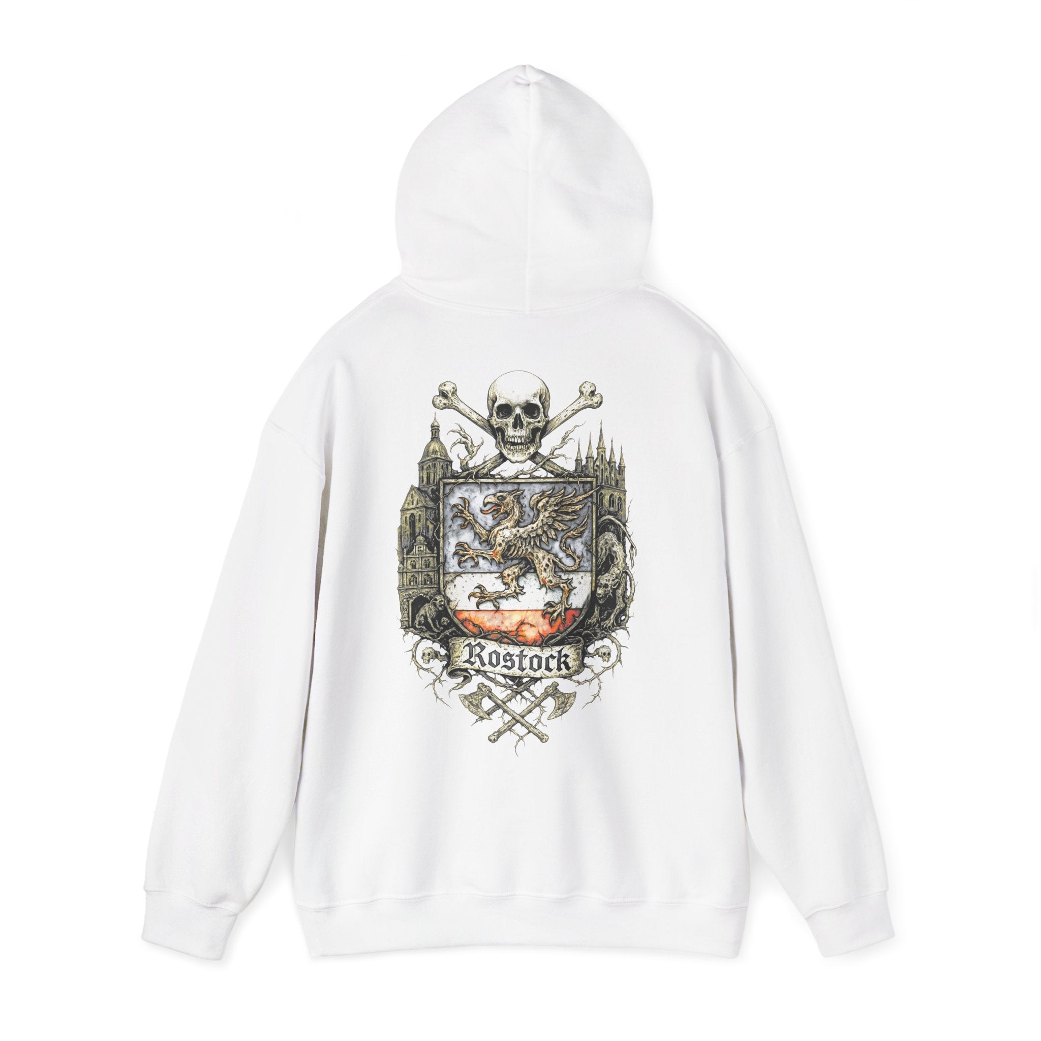 Rostock: Front-/Backprint, Unisex Hoodie **Grimwater-Edition**