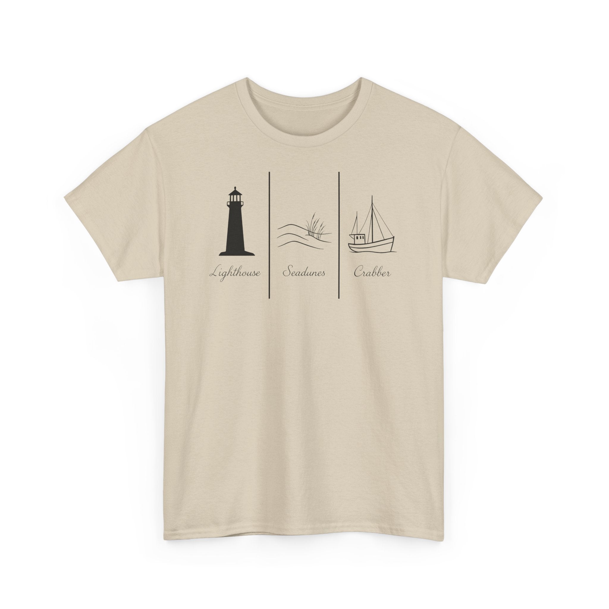 Nordsee, Ostsee - Reicht mir schon! Frontprint, Unisex T-Shirt