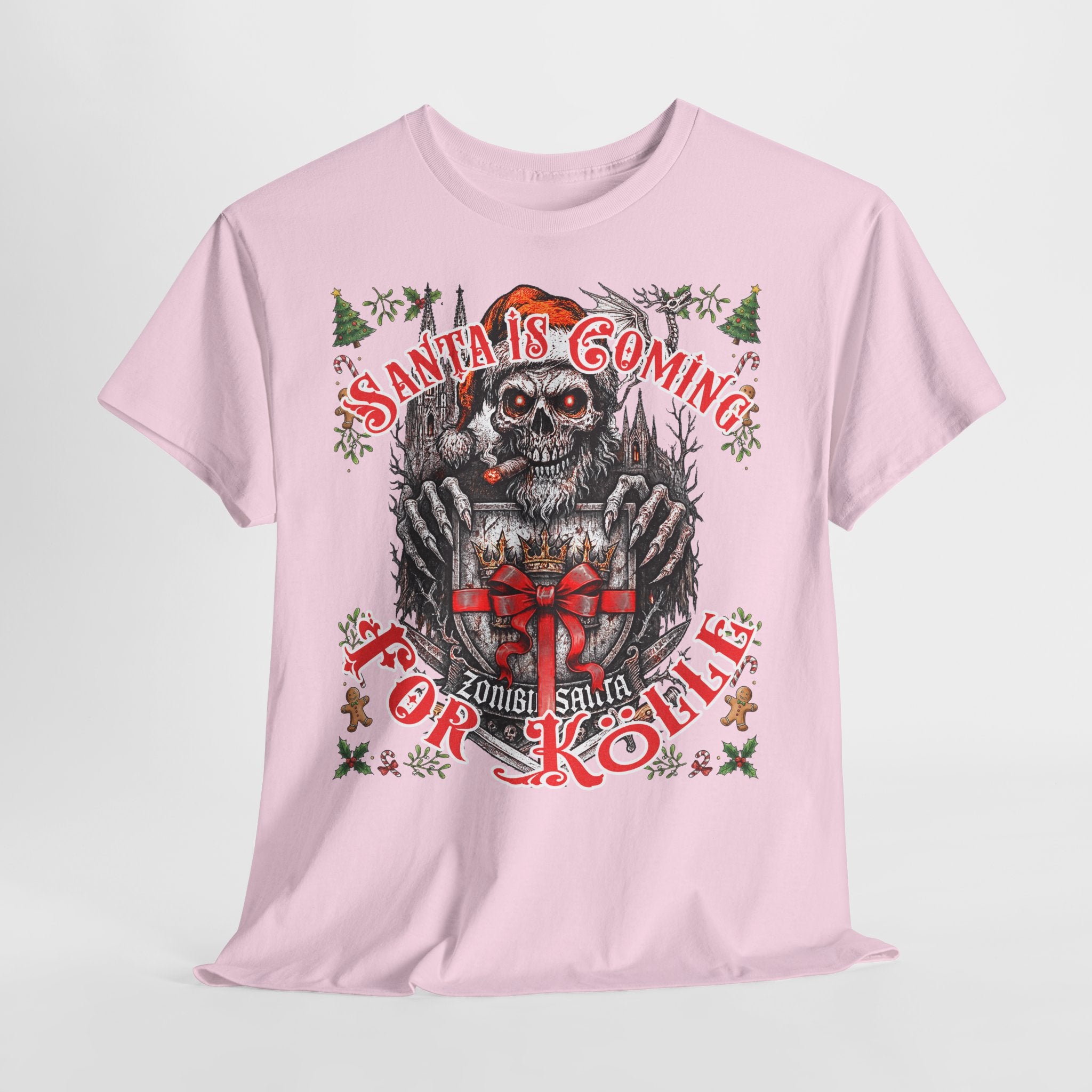 Santa Is Coming 4 Kölle: Frontprint, Unisex T-Shirt