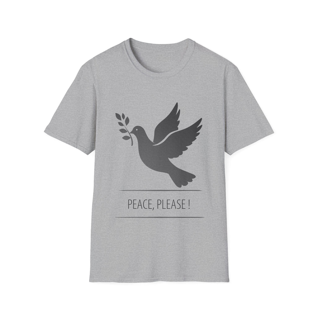 Fading Dove - Peace Please: Frontprint, Unisex (Slim) T-Shirt