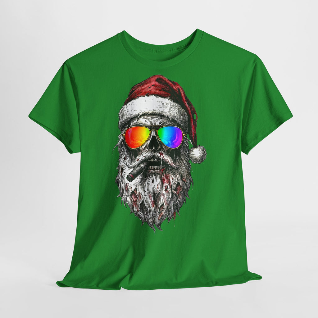 Pilot-Santa: Unisex T‑Shirt with Rainbow Sunglasses
