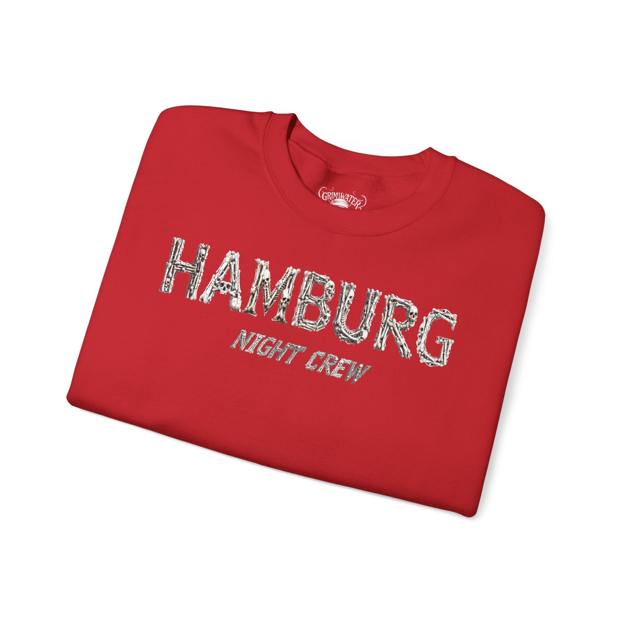 Hamburg "Night Crew" - Front-/Backprint, Unisex Sweatshirt: **Grimwater-Edition**