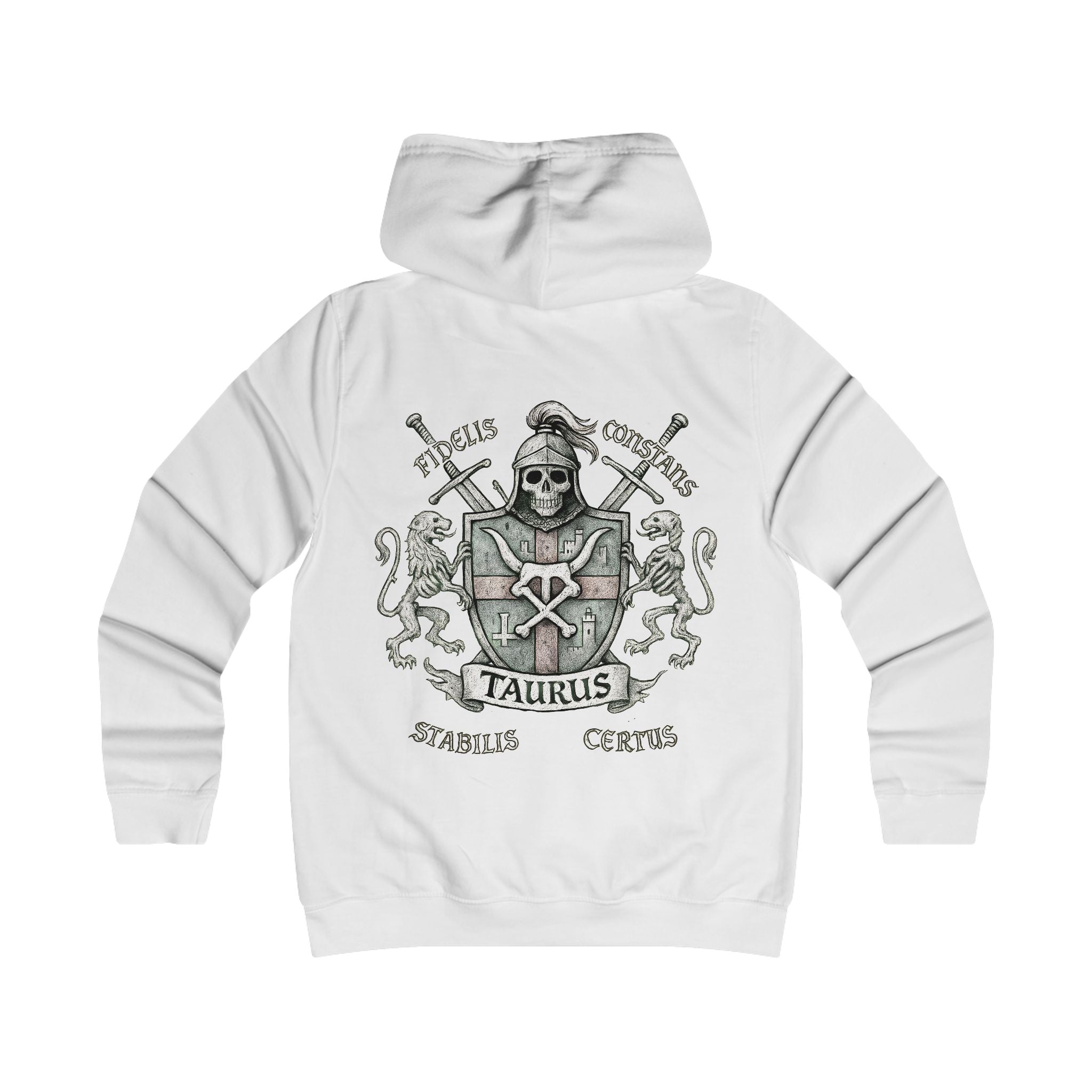 Stier - Backprint, Womens' Hoodie -  **Grimwater Edition** Sternzeichen Astrologie (Taurus)