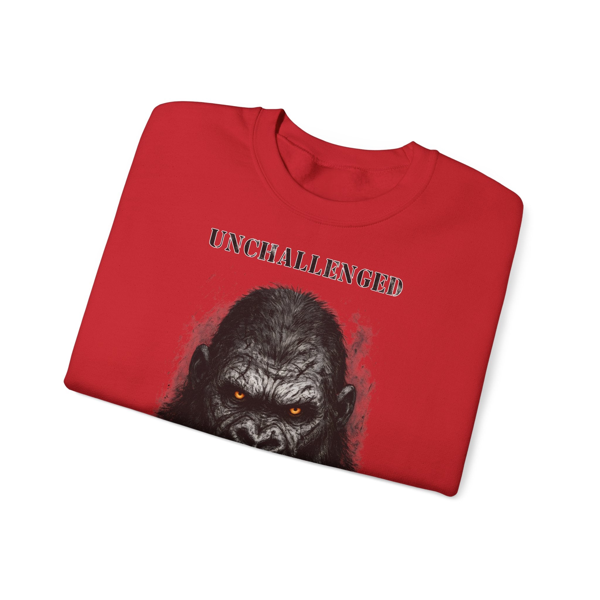 Gorilla - Unchallenged: Animals-Collection, Frontprint, Unisex Sweatshirt