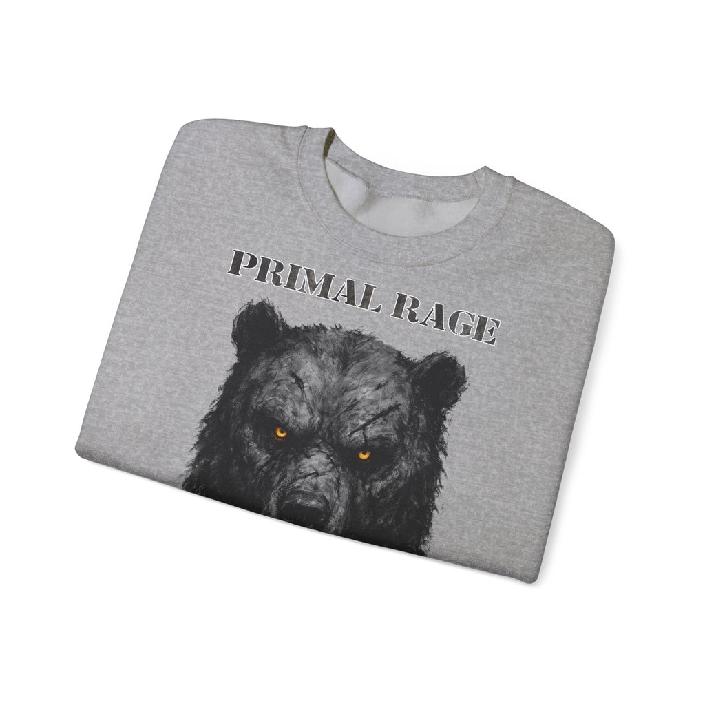 Bär - Primal Rage: Animals-Collection, Frontprint, Unisex Sweatshirt