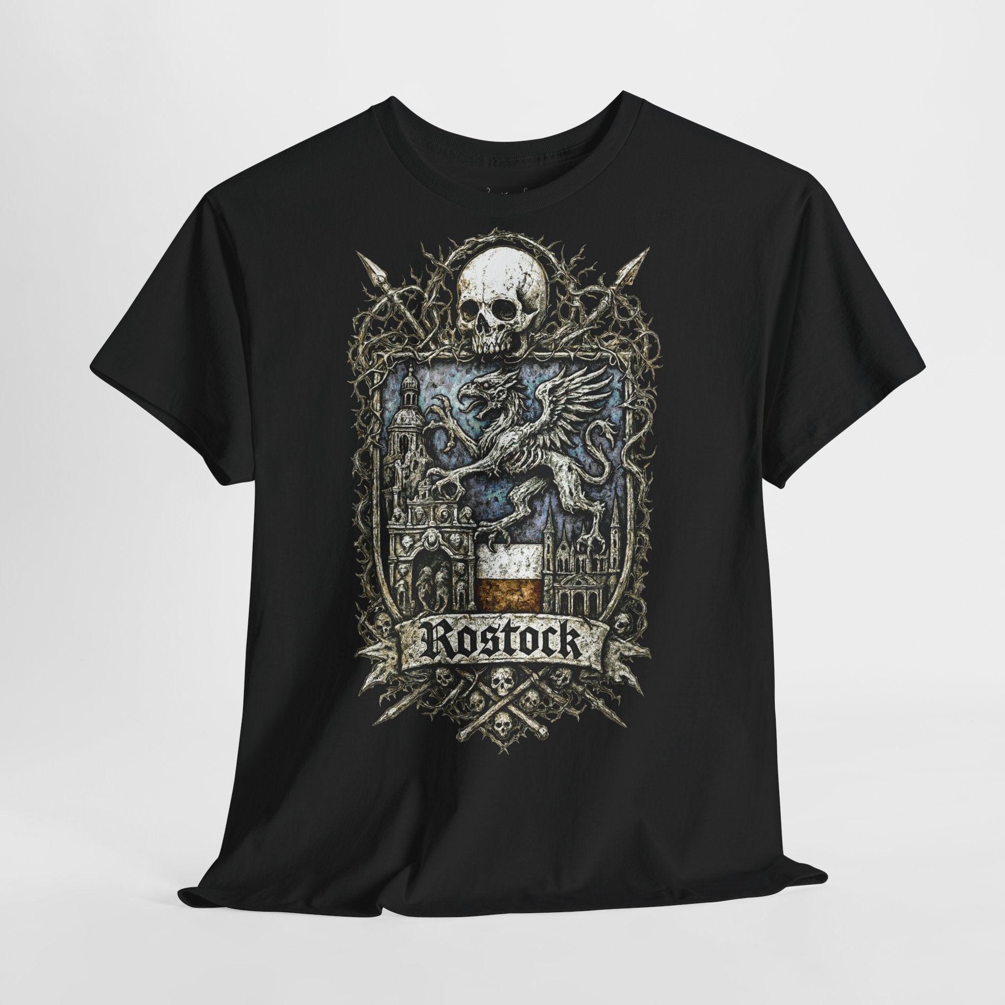 Rostock: Frontprint, Unisex T-Shirt **Grimwater-Edition**