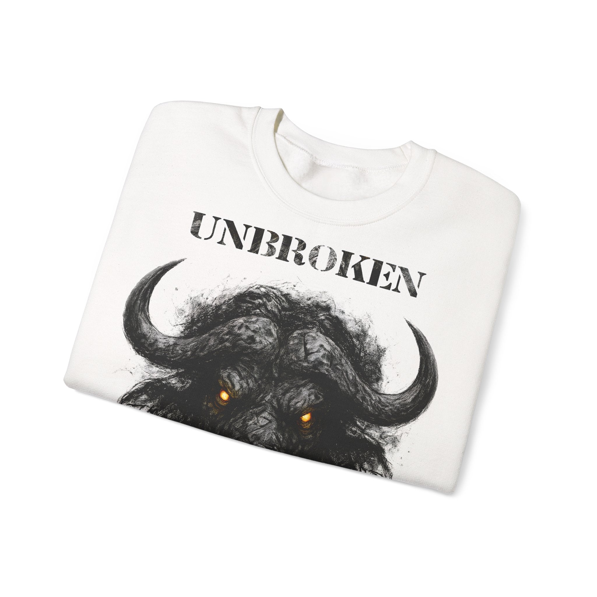 Büffel - Unbroken: Animals-Collection, Frontprint, Unisex Sweatshirt