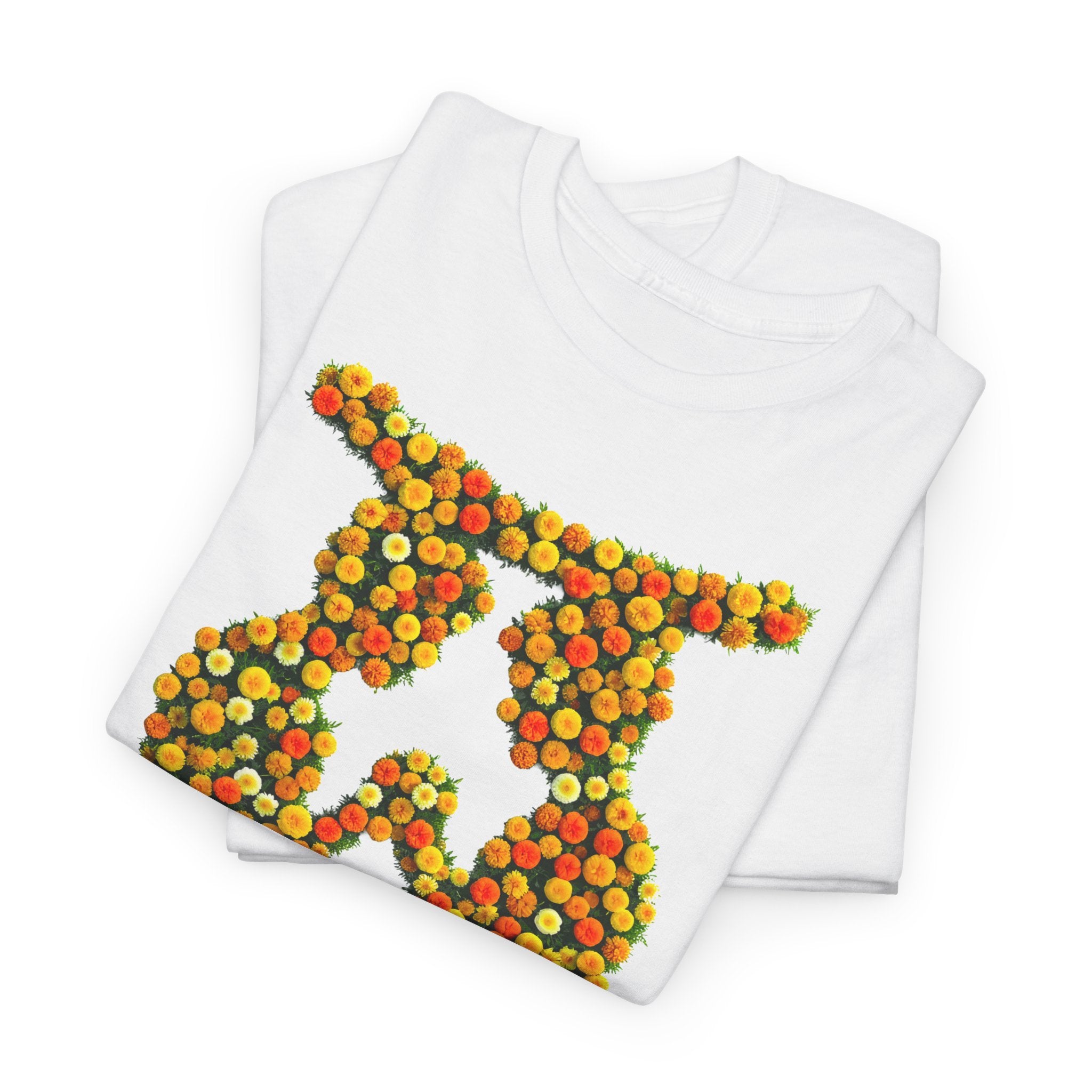 Zwilling: Frontprint, Unisex T-Shirt - Florales Sternzeichen Astrologie (Gemini)