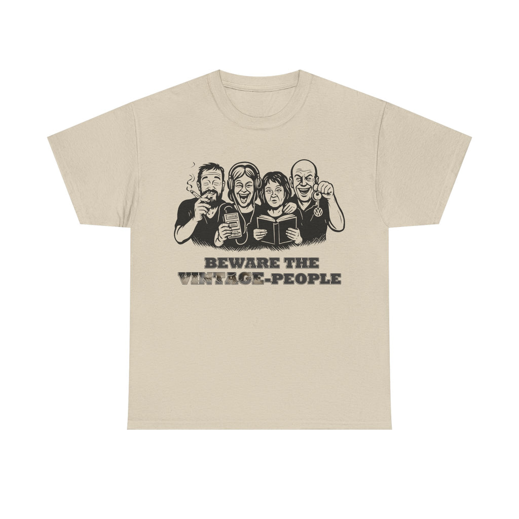 Vintage People: Frontprint, Unisex T-Shirt