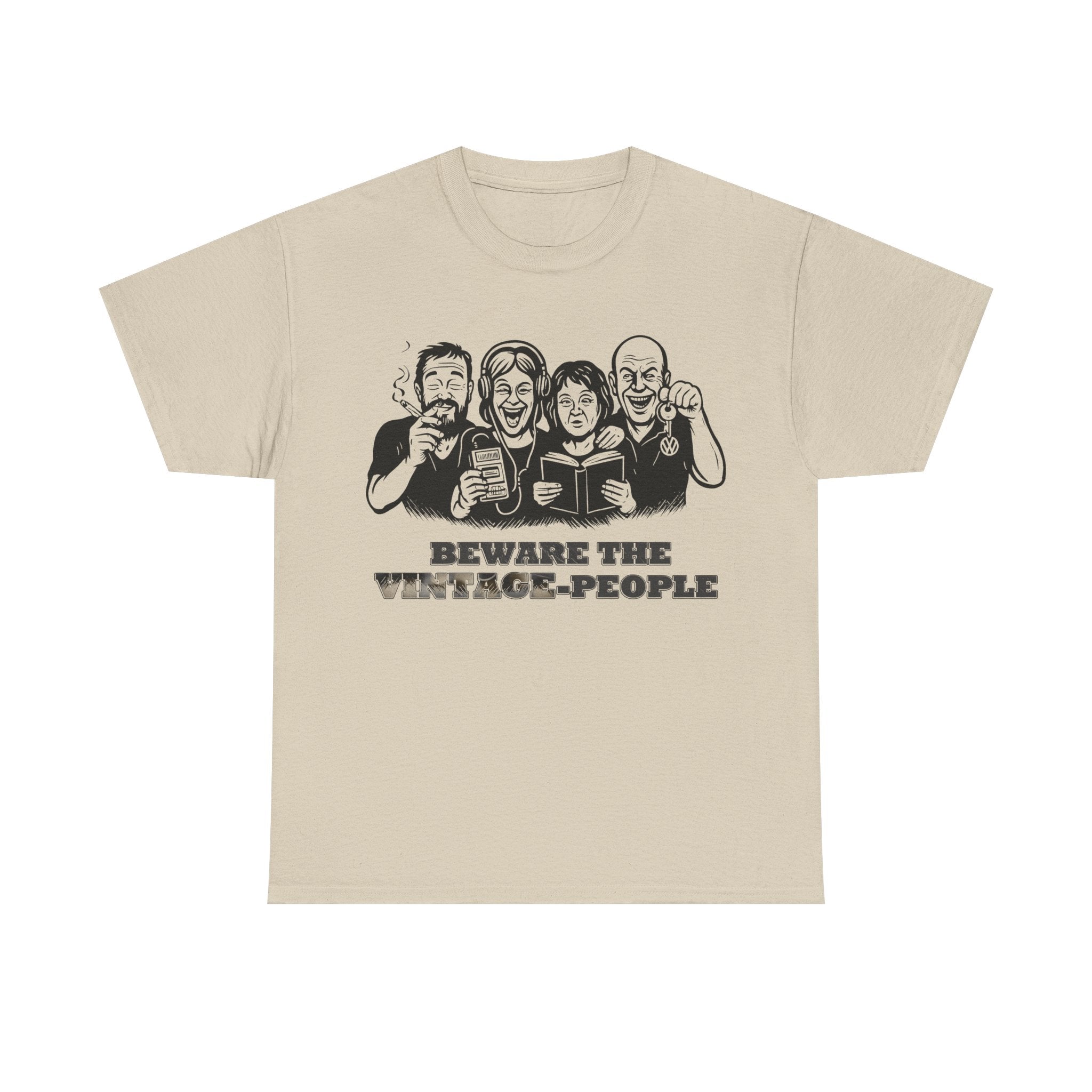Vintage People: Frontprint, Unisex T-Shirt