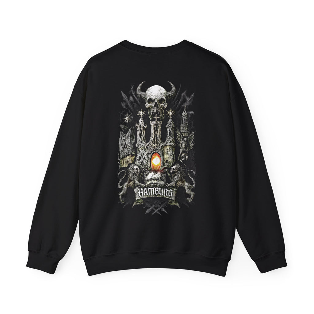 Hamburg "Night Crew" - Front-/Backprint, Unisex Sweatshirt: **Grimwater-Edition**