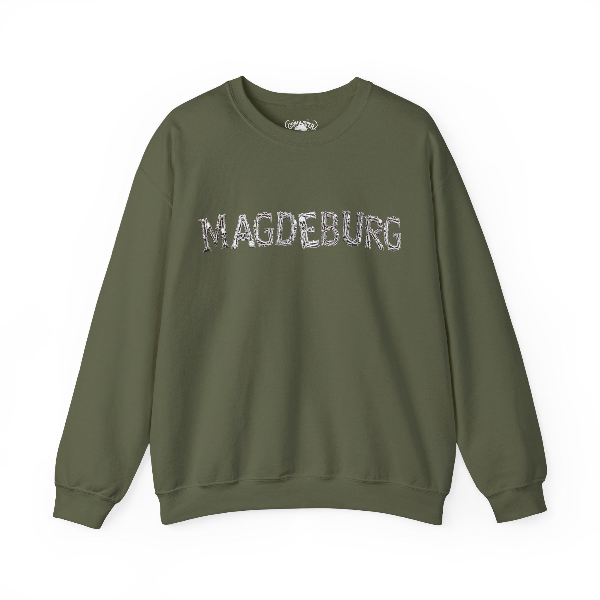 Magdeburg: Front-/Backprint, Unisex Sweatshirt **Grimwater-Edition**