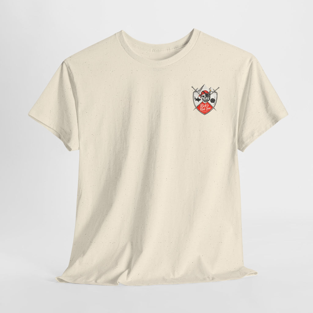 Diving Base Port Ghalib: Front-/Backprint, Unisex T-Shirt