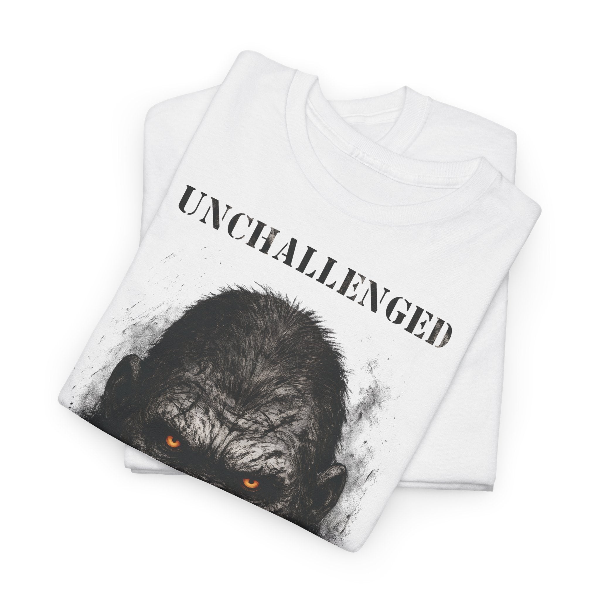 Gorilla - Unchallenged: Frontprint, Unisex T-Shirt - Animal-Collection
