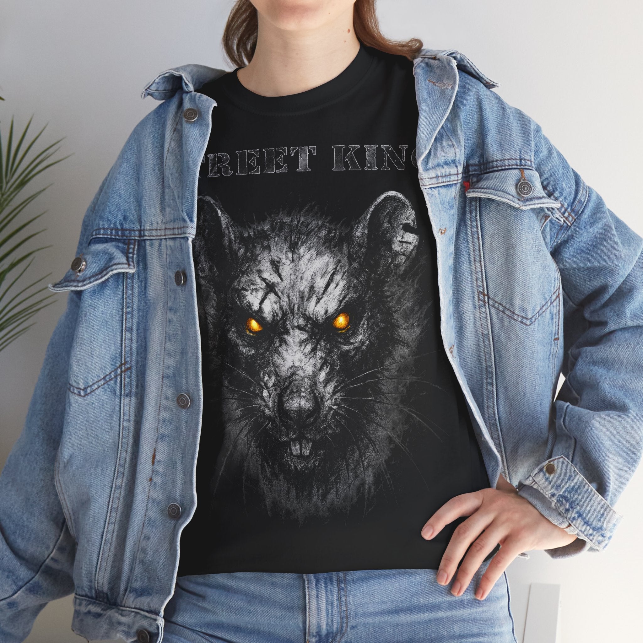 Ratte - Street King: Frontprint, Unisex T-Shirt - Animal-Collection