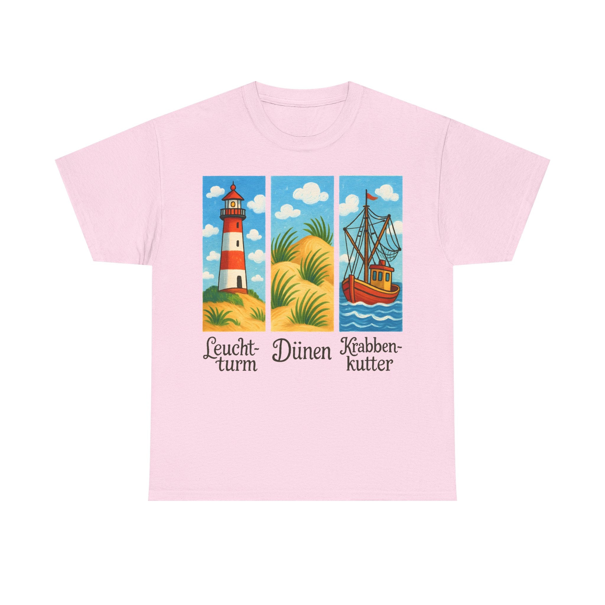 Nordsee, Ostsee - Reicht mir schon! Frontprint, Unisex T-Shirt