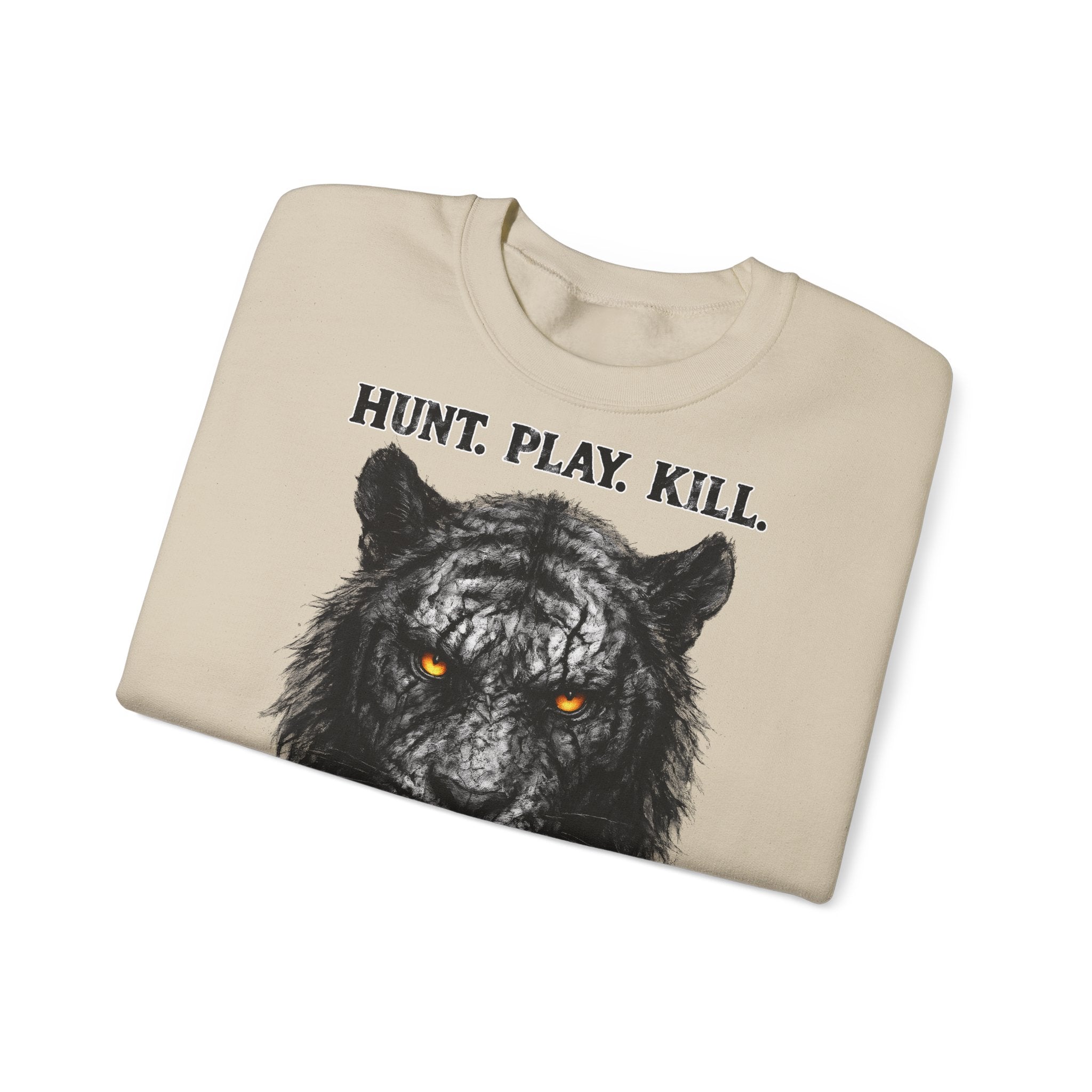 Tiger - Hunt. Play. Kill: Animals-Collection, Frontprint, Unisex Sweatshirt