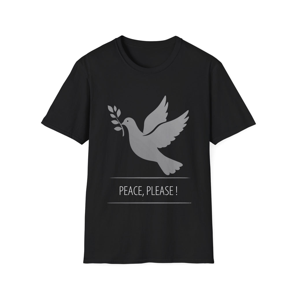 Fading Dove - Peace, Please: Frontprint, Unisex (Slim) T-Shirt