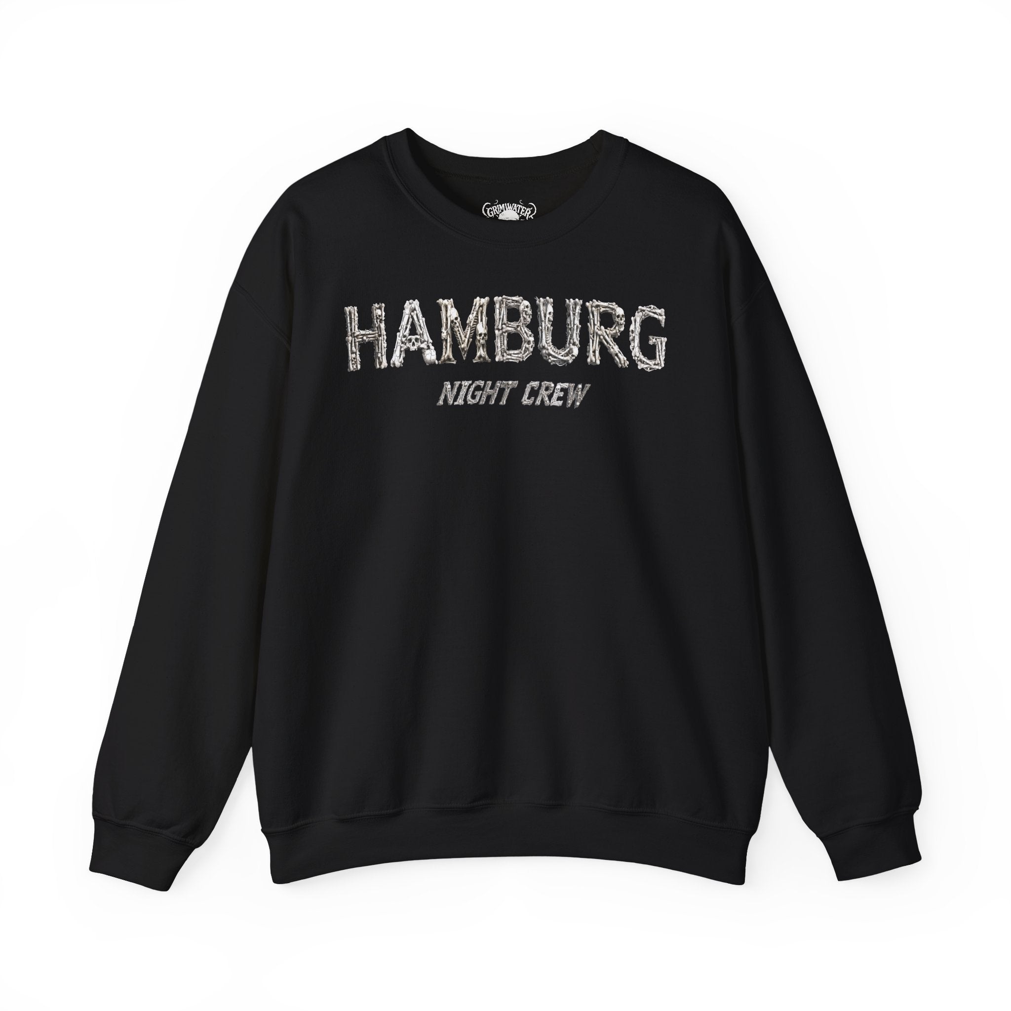 Hamburg "Night Crew" - Front-/Backprint, Unisex Sweatshirt: **Grimwater-Edition**