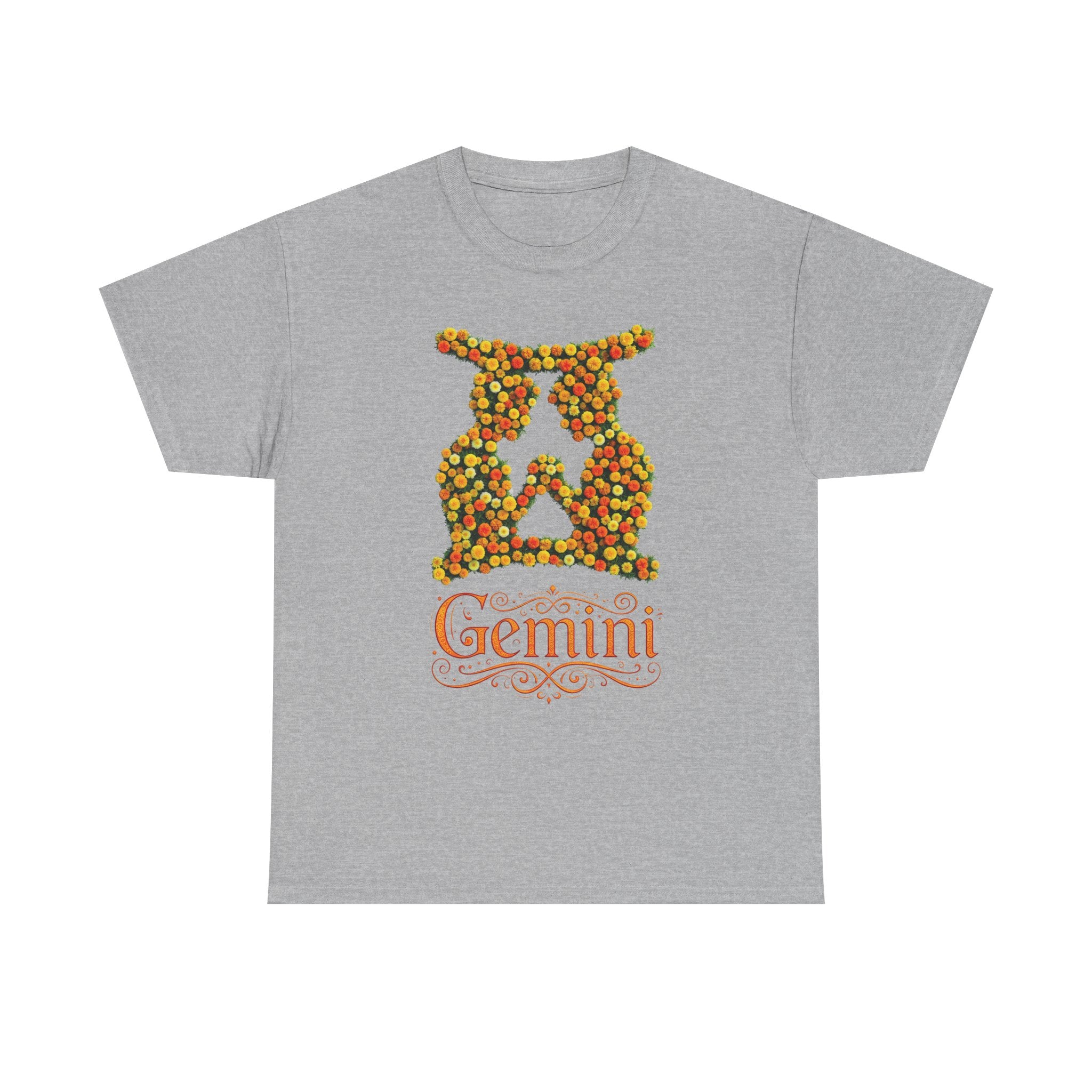 Gemini Floral Zodiac Shirt, Astrology Gift, Horoscope Apparel, Birthday Tee, Personalized T-Shirt
