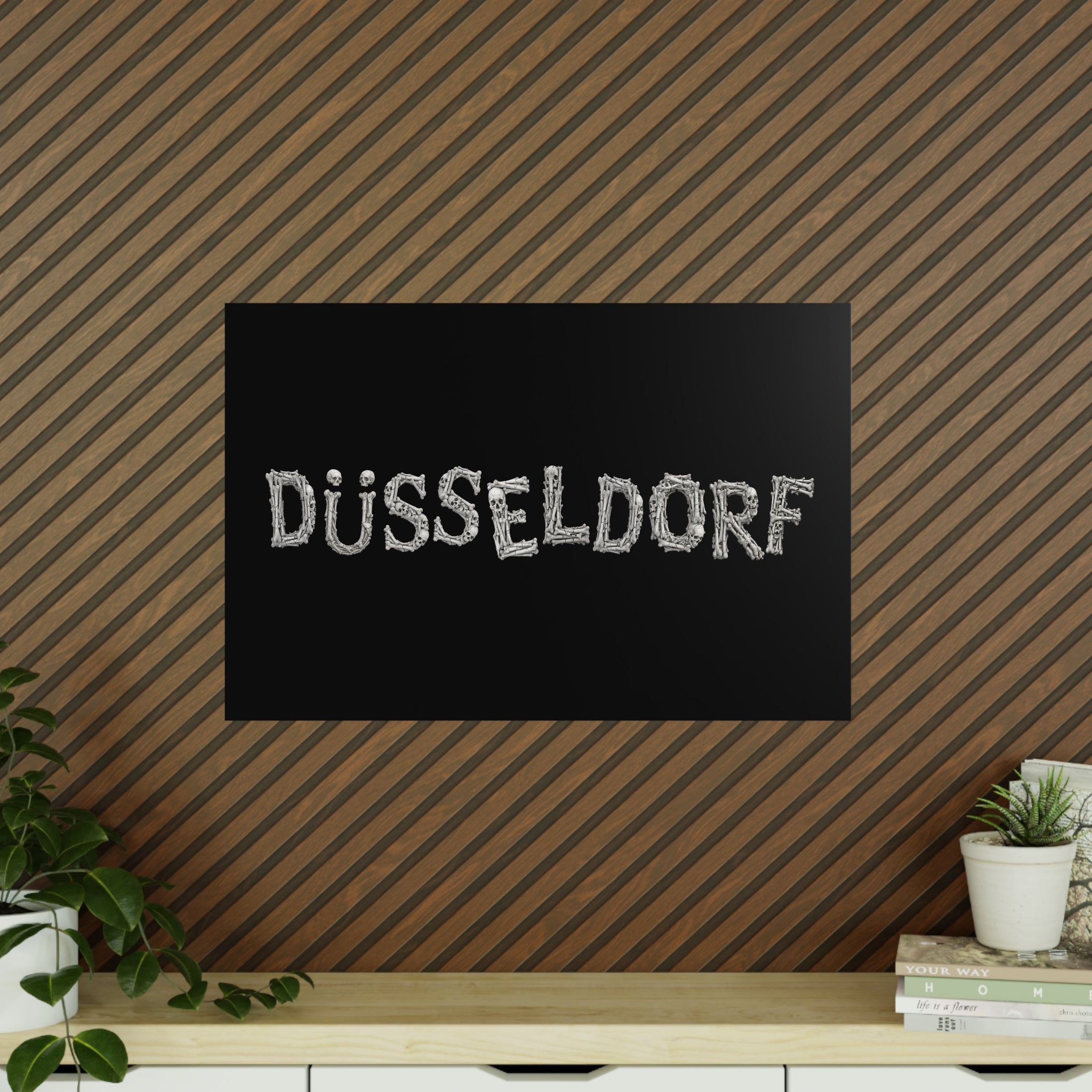 Poster 90 x 60: Düsseldorf (Bones Collection)