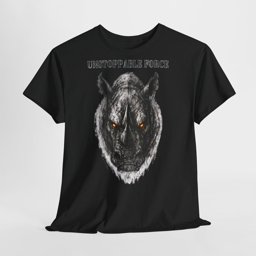 Nashorn - Unstoppable Force: Frontprint, Unisex T-Shirt - Animal-Collection